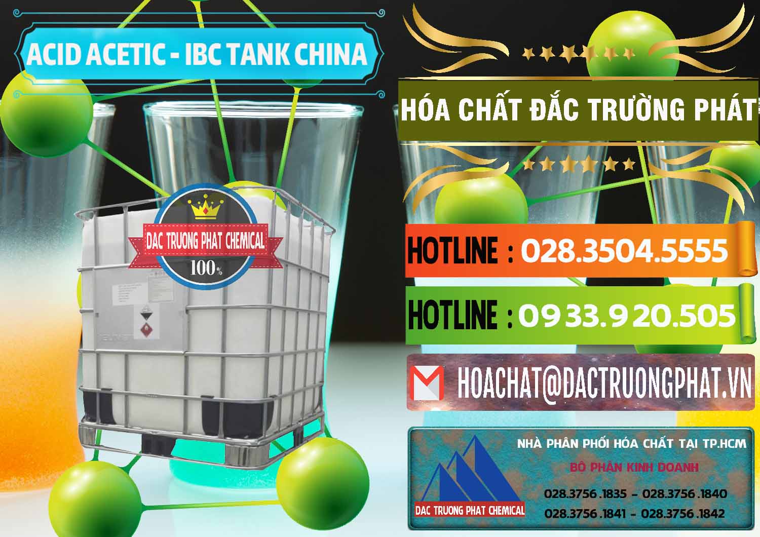 Cty bán và cung cấp Acetic Acid – Axit Acetic Tank Bồn IBC Trung Quốc China - 0443 - Nhà cung ứng _ phân phối hóa chất tại TP.HCM - cungcaphoachat.com.vn
