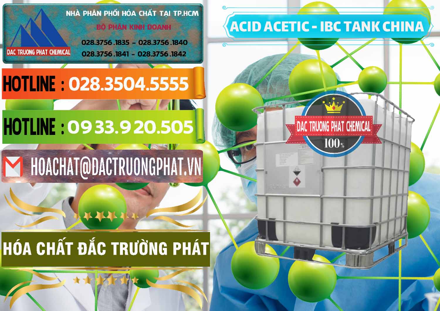 Cty chuyên bán & phân phối Acetic Acid – Axit Acetic Tank Bồn IBC Trung Quốc China - 0443 - Cty chuyên cung cấp & bán hóa chất tại TP.HCM - cungcaphoachat.com.vn