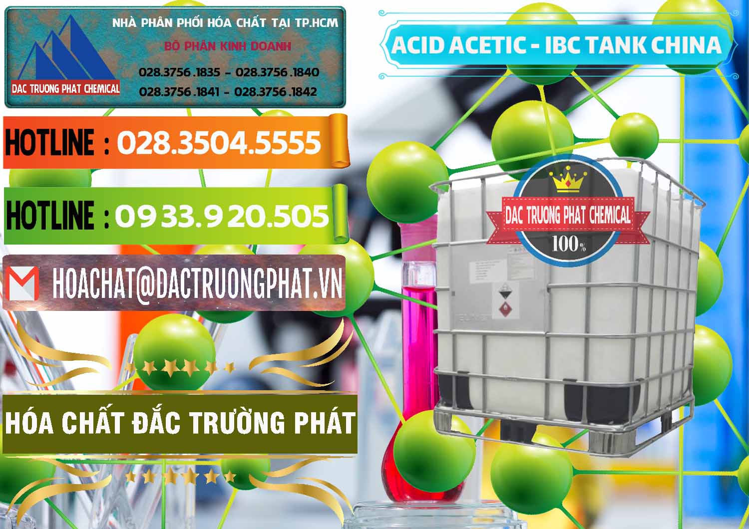 Chuyên bán ( cung ứng ) Acetic Acid – Axit Acetic Tank Bồn IBC Trung Quốc China - 0443 - Kinh doanh & cung cấp hóa chất tại TP.HCM - cungcaphoachat.com.vn