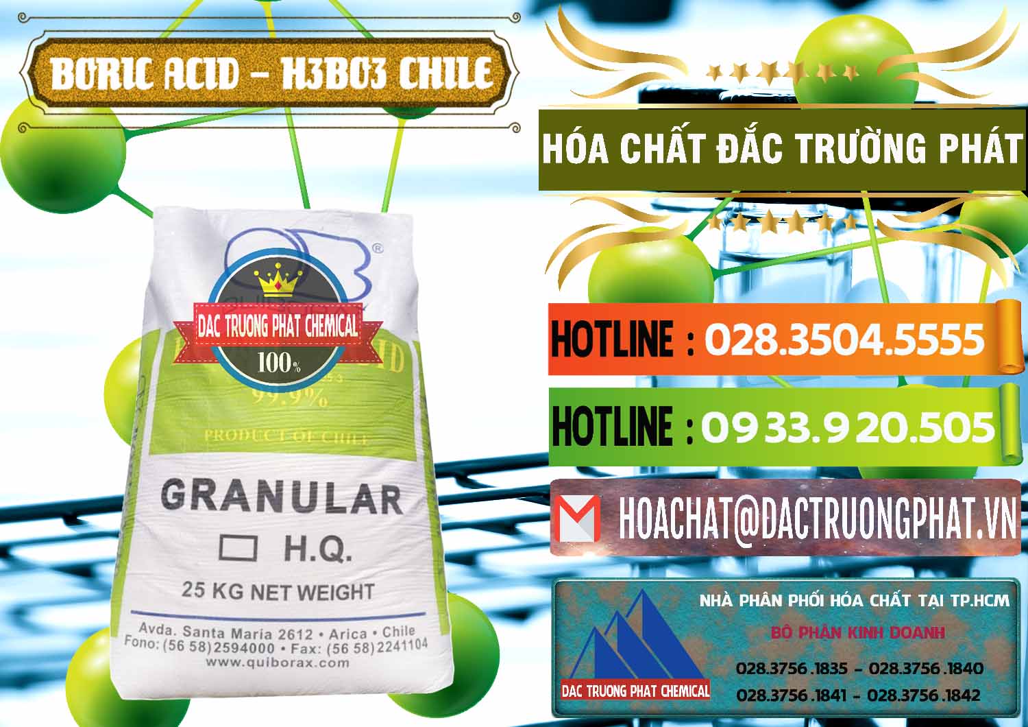 Nơi bán - cung ứng Acid Boric – Axit Boric H3BO3 99% Quiborax Chile - 0281 - Chuyên phân phối và cung cấp hóa chất tại TP.HCM - cungcaphoachat.com.vn