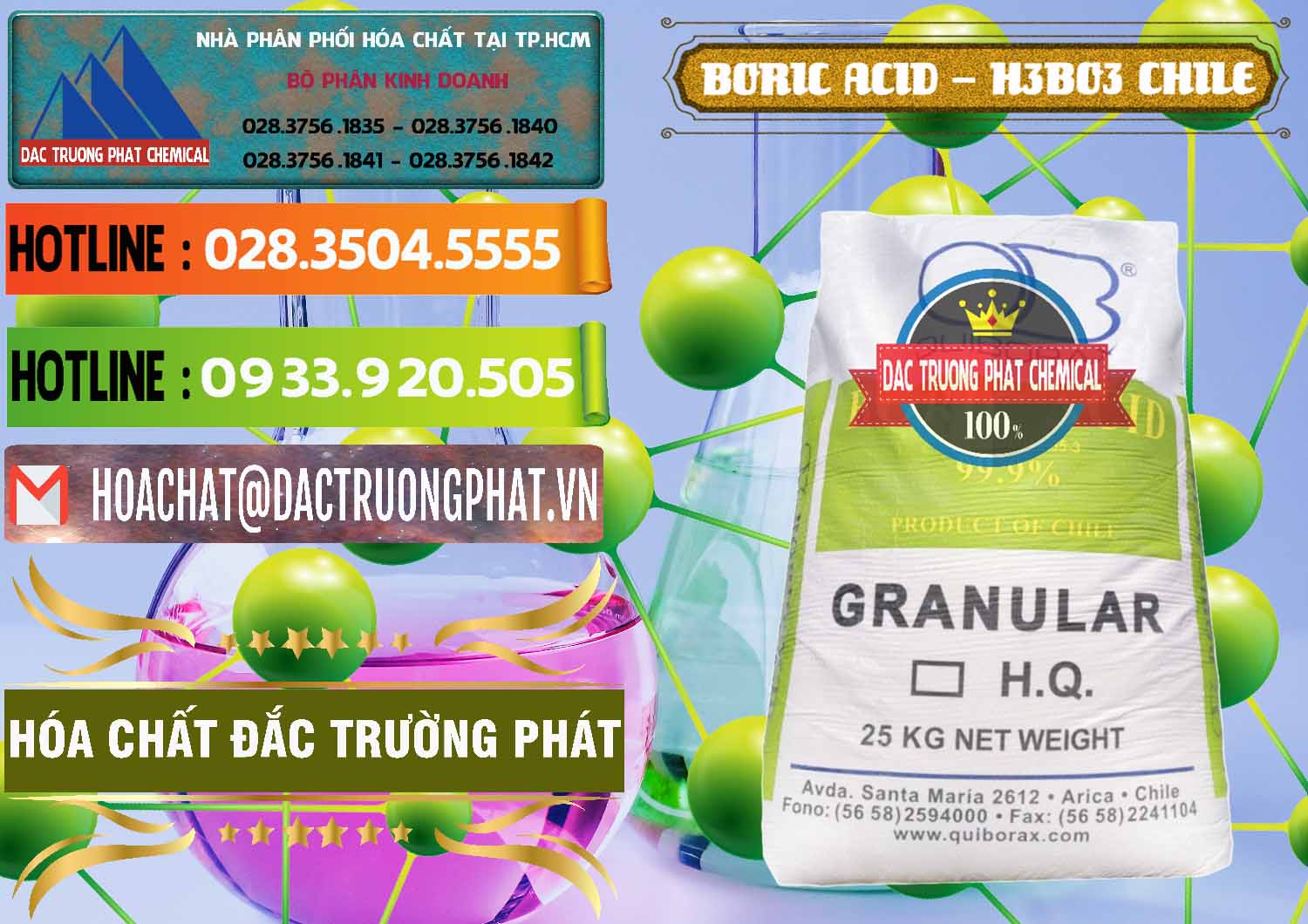 Chuyên bán _ phân phối Acid Boric – Axit Boric H3BO3 99% Quiborax Chile - 0281 - Nơi chuyên bán _ phân phối hóa chất tại TP.HCM - cungcaphoachat.com.vn