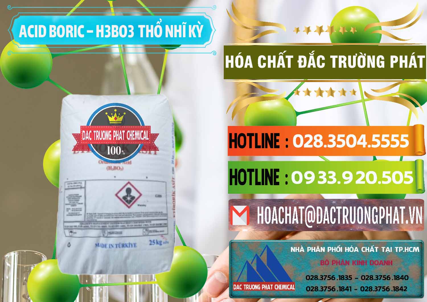 Chuyên cung ứng và bán Acid Boric – Axit Boric H3BO3 Etimaden Thổ Nhĩ Kỳ Turkey - 0369 - Cty cung cấp và phân phối hóa chất tại TP.HCM - cungcaphoachat.com.vn