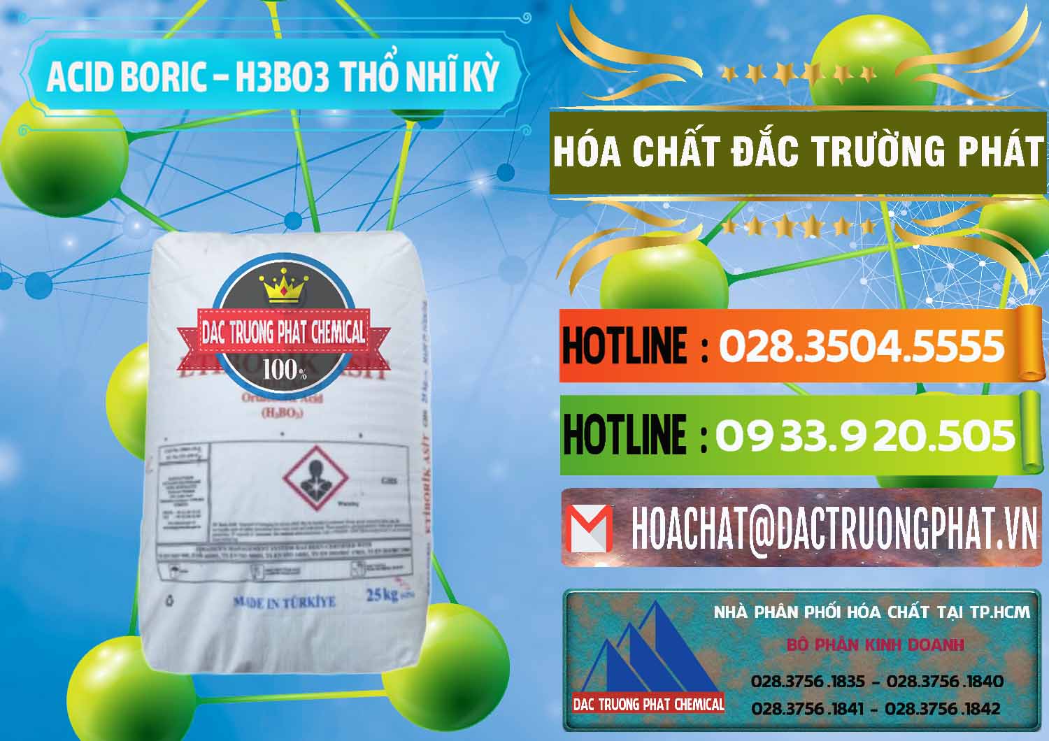 Nơi chuyên kinh doanh và bán Acid Boric – Axit Boric H3BO3 Etimaden Thổ Nhĩ Kỳ Turkey - 0369 - Đơn vị chuyên bán ( cung cấp ) hóa chất tại TP.HCM - cungcaphoachat.com.vn