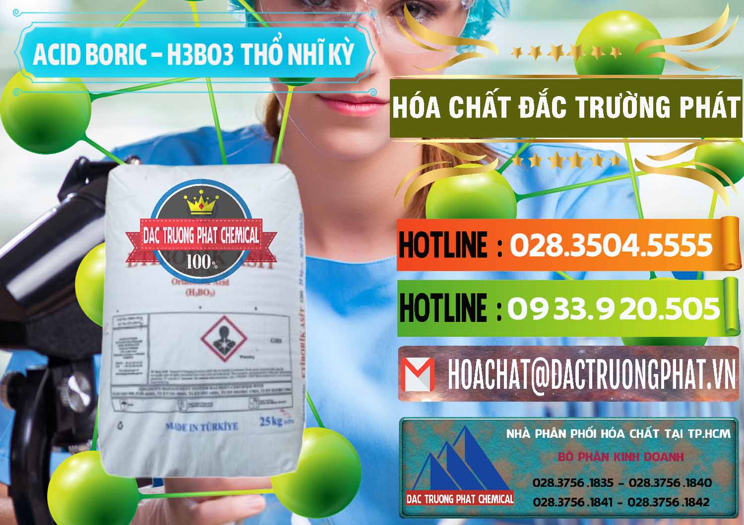 Đơn vị cung ứng _ bán Acid Boric – Axit Boric H3BO3 Etimaden Thổ Nhĩ Kỳ Turkey - 0369 - Cty kinh doanh _ phân phối hóa chất tại TP.HCM - cungcaphoachat.com.vn