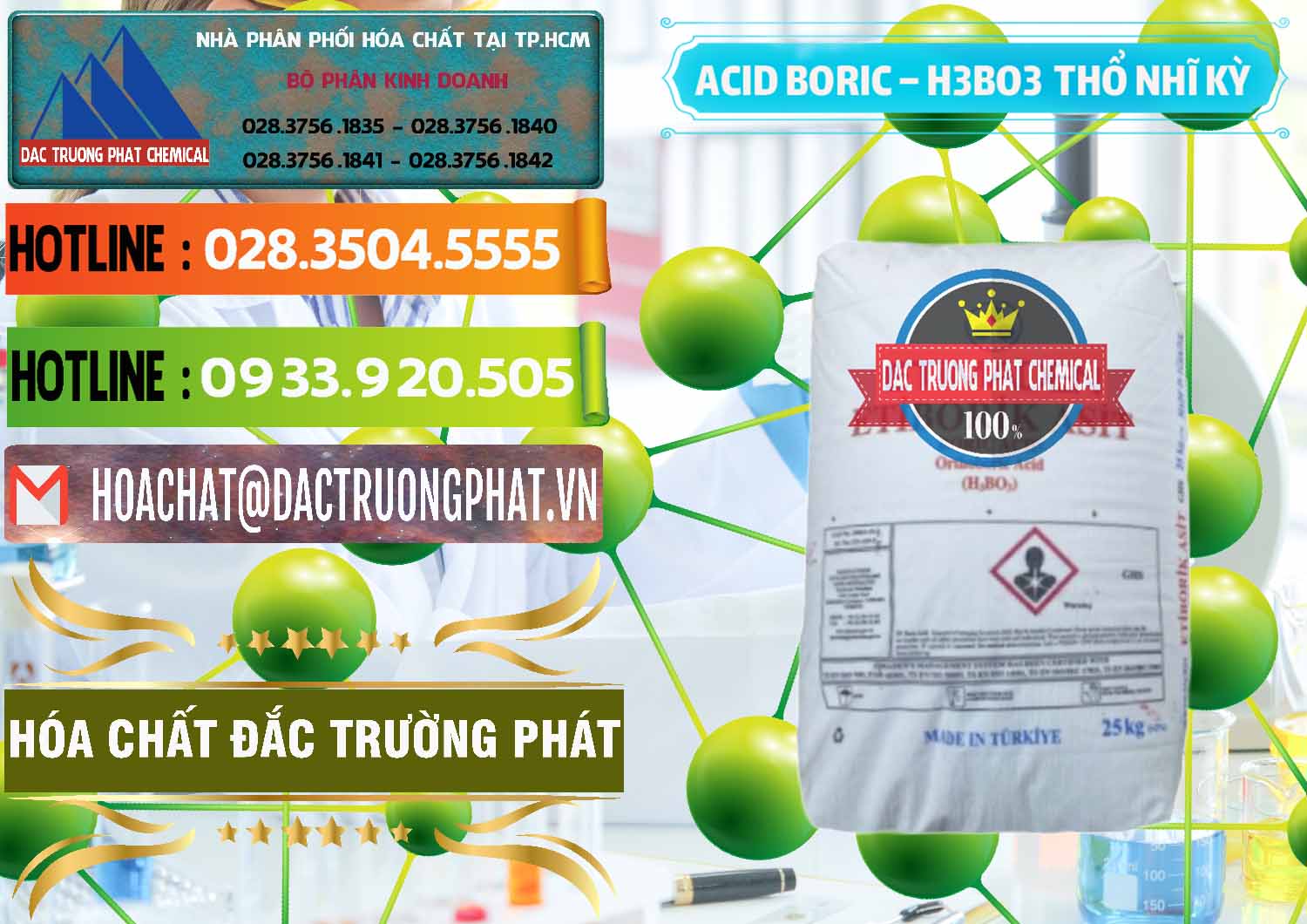 Bán - cung ứng Acid Boric – Axit Boric H3BO3 Etimaden Thổ Nhĩ Kỳ Turkey - 0369 - Cty chuyên kinh doanh và cung cấp hóa chất tại TP.HCM - cungcaphoachat.com.vn