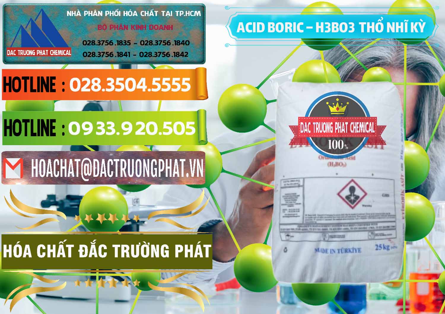 Cty chuyên bán & cung ứng Acid Boric – Axit Boric H3BO3 Etimaden Thổ Nhĩ Kỳ Turkey - 0369 - Nơi chuyên phân phối và kinh doanh hóa chất tại TP.HCM - cungcaphoachat.com.vn