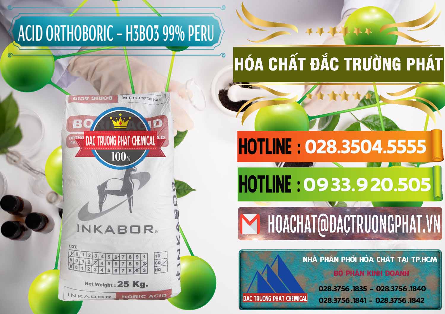 Đơn vị phân phối và bán Acid Boric – Axit Boric H3BO3 99% Inkabor Peru - 0280 - Công ty chuyên kinh doanh & cung cấp hóa chất tại TP.HCM - cungcaphoachat.com.vn