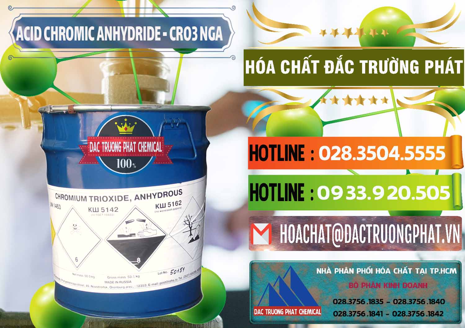 Đơn vị chuyên cung cấp ( bán ) Acid Chromic Anhydride - Cromic CRO3 Nga Russia - 0006 - Cty chuyên phân phối ( kinh doanh ) hóa chất tại TP.HCM - cungcaphoachat.com.vn