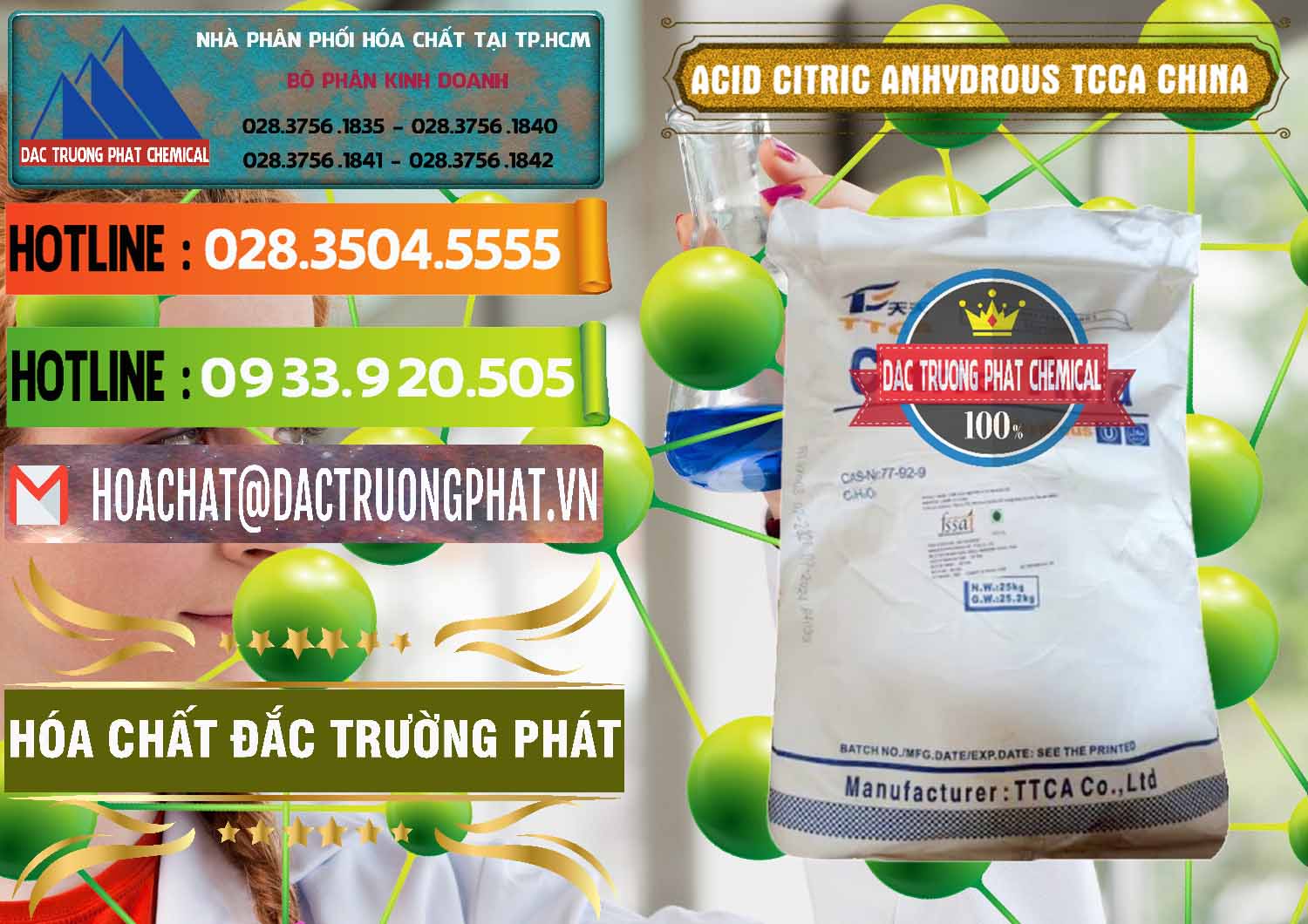 Công ty bán & cung cấp Acid Citric - Axit Citric Anhydrous TCCA Trung Quốc China - 0442 - Nơi chuyên bán - cung cấp hóa chất tại TP.HCM - cungcaphoachat.com.vn