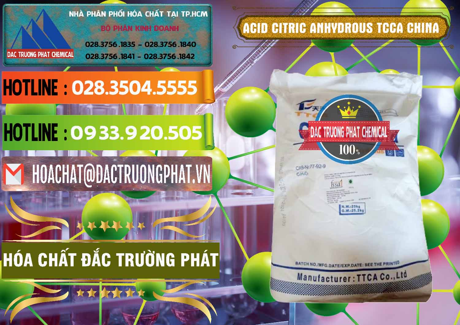 Đơn vị cung ứng & bán Acid Citric - Axit Citric Anhydrous TCCA Trung Quốc China - 0442 - Công ty kinh doanh _ cung cấp hóa chất tại TP.HCM - cungcaphoachat.com.vn