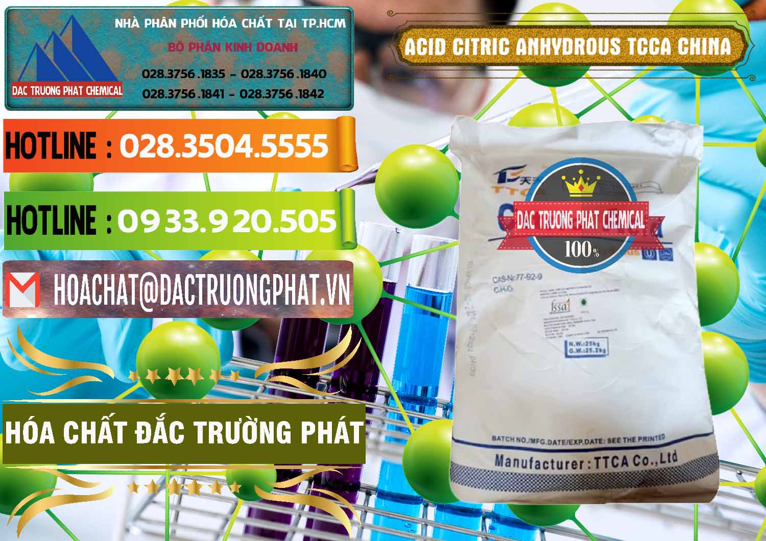 Nơi chuyên kinh doanh _ bán Acid Citric - Axit Citric Anhydrous TCCA Trung Quốc China - 0442 - Công ty bán _ cung cấp hóa chất tại TP.HCM - cungcaphoachat.com.vn