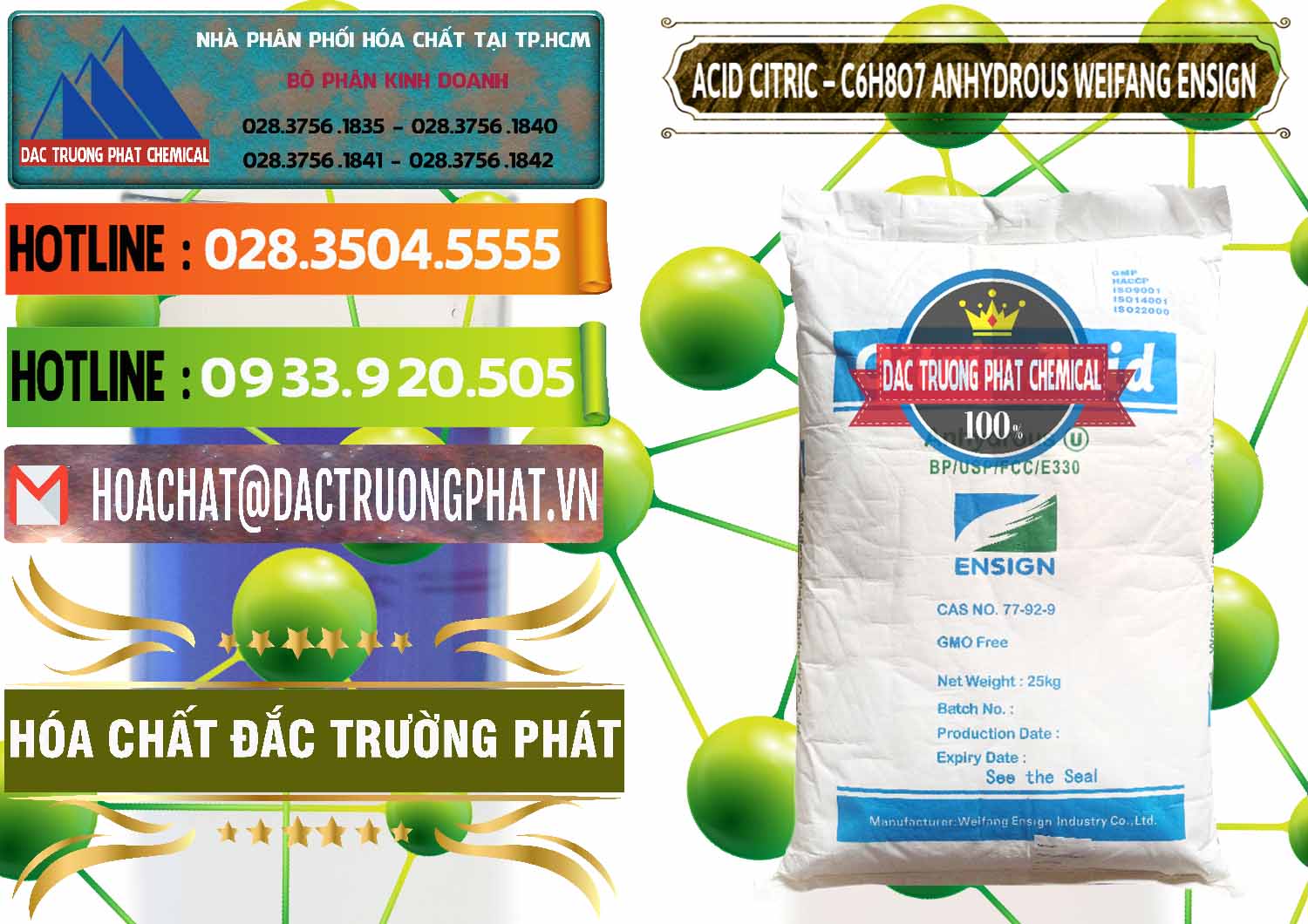 Chuyên cung ứng và bán Acid Citric - Axit Citric Khan Anhydrous Weifang Trung Quốc China - 0008 - Cty cung cấp và phân phối hóa chất tại TP.HCM - cungcaphoachat.com.vn