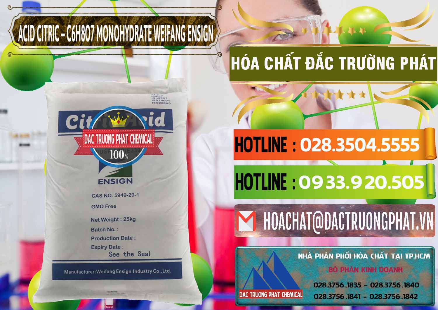 Đơn vị chuyên phân phối - bán Acid Citric - Axit Citric Monohydrate Weifang Trung Quốc China - 0009 - Công ty chuyên bán - phân phối hóa chất tại TP.HCM - cungcaphoachat.com.vn