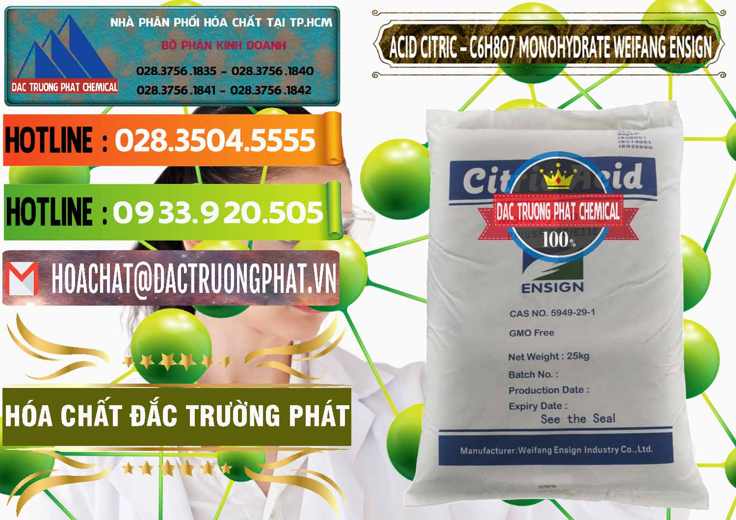 Chuyên bán & cung ứng Acid Citric - Axit Citric Monohydrate Weifang Trung Quốc China - 0009 - Đơn vị kinh doanh ( cung cấp ) hóa chất tại TP.HCM - cungcaphoachat.com.vn