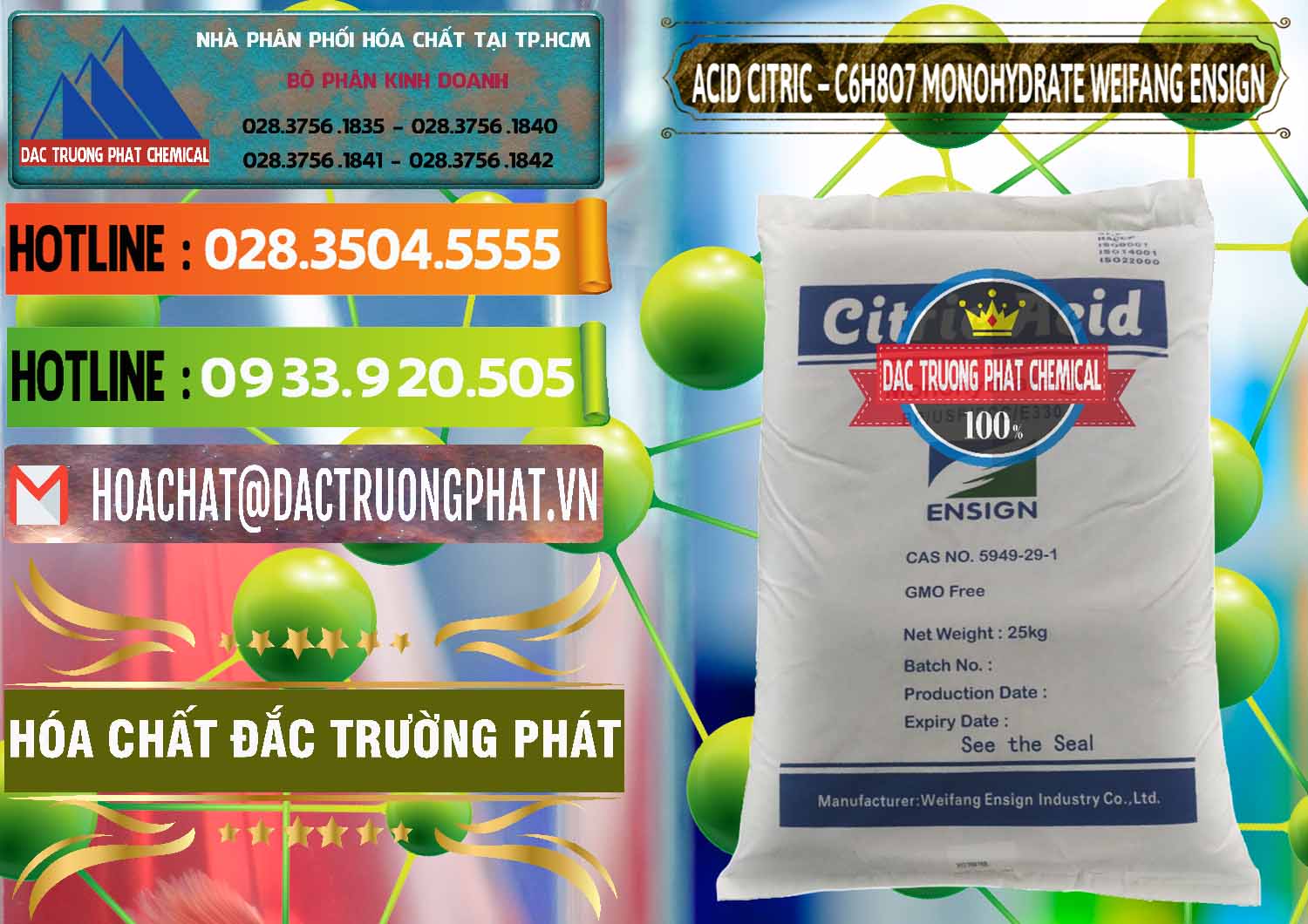 Bán & phân phối Acid Citric - Axit Citric Monohydrate Weifang Trung Quốc China - 0009 - Cty nhập khẩu - phân phối hóa chất tại TP.HCM - cungcaphoachat.com.vn