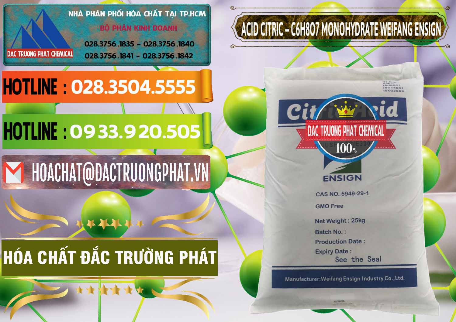 Nơi bán và phân phối Acid Citric - Axit Citric Monohydrate Weifang Trung Quốc China - 0009 - Phân phối _ bán hóa chất tại TP.HCM - cungcaphoachat.com.vn