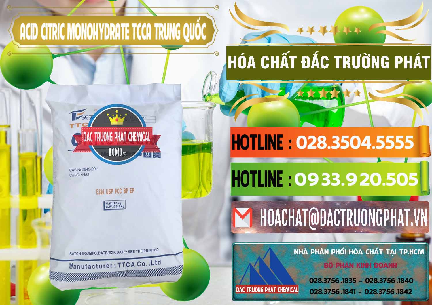 Công ty bán ( phân phối ) Acid Citric - Axit Citric Monohydrate TCCA Trung Quốc China - 0441 - Cty chuyên cung cấp & bán hóa chất tại TP.HCM - cungcaphoachat.com.vn