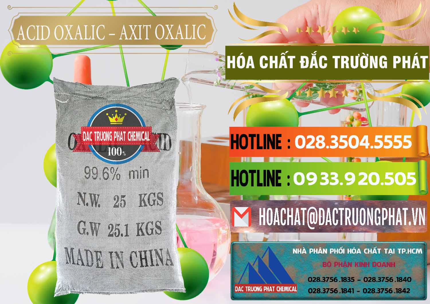 Công ty chuyên bán ( phân phối ) Acid Oxalic – Axit Oxalic 99.6% Trung Quốc China - 0014 - Phân phối và cung ứng hóa chất tại TP.HCM - cungcaphoachat.com.vn