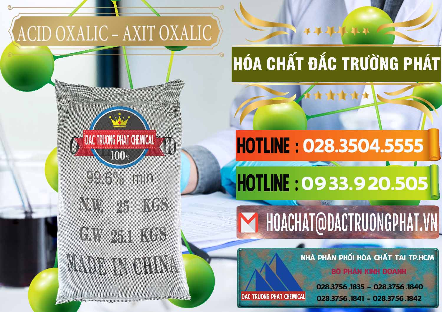Nơi chuyên cung cấp và bán Acid Oxalic – Axit Oxalic 99.6% Trung Quốc China - 0014 - Cty chuyên phân phối ( nhập khẩu ) hóa chất tại TP.HCM - cungcaphoachat.com.vn