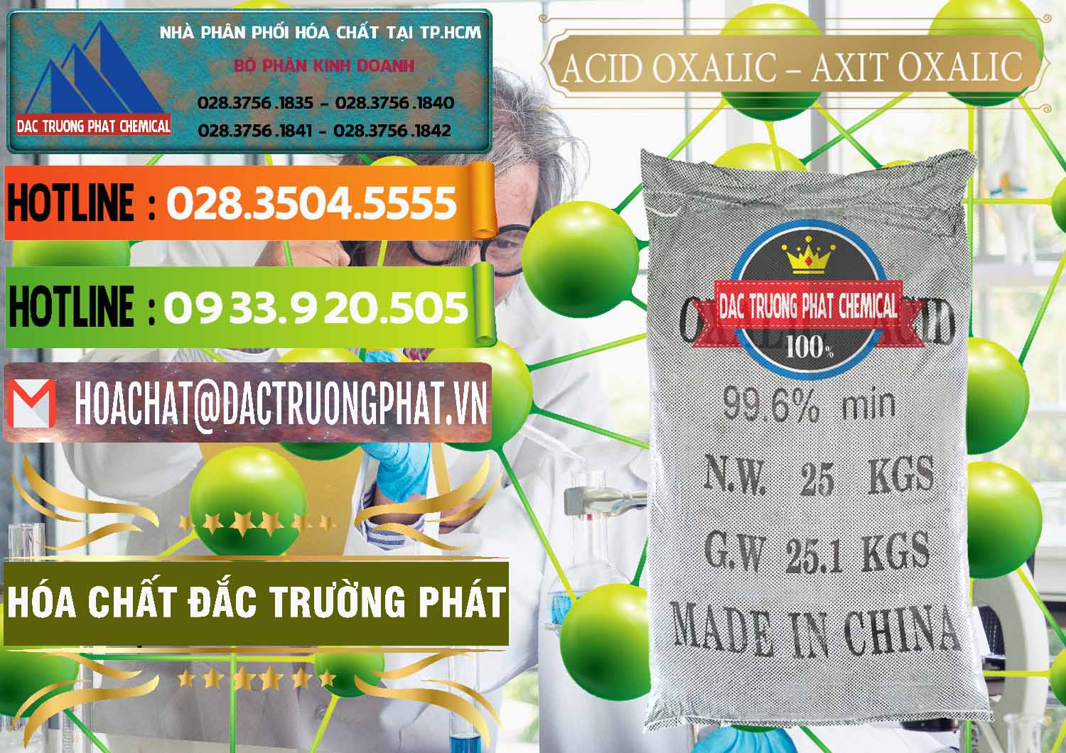 Chuyên bán và phân phối Acid Oxalic – Axit Oxalic 99.6% Trung Quốc China - 0014 - Nơi chuyên cung cấp - nhập khẩu hóa chất tại TP.HCM - cungcaphoachat.com.vn