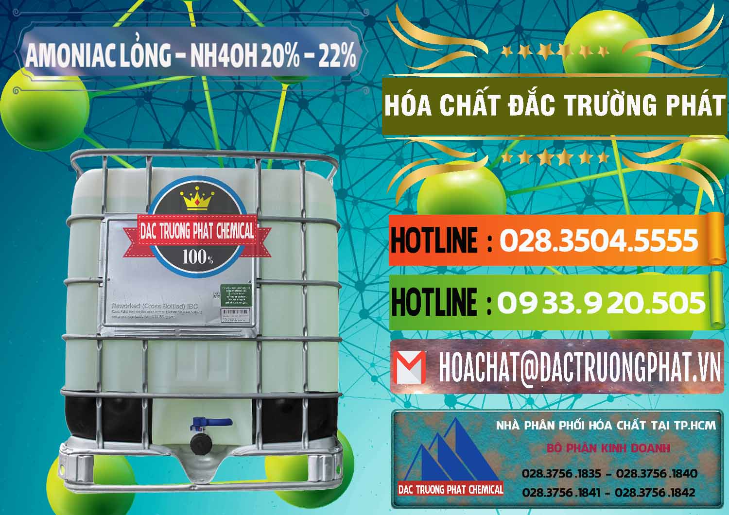 Chuyên kinh doanh ( phân phối ) Amoniac Lỏng – NH4OH 20% – 22% Việt Nam - 0185 - Chuyên phân phối và kinh doanh hóa chất tại TP.HCM - cungcaphoachat.com.vn