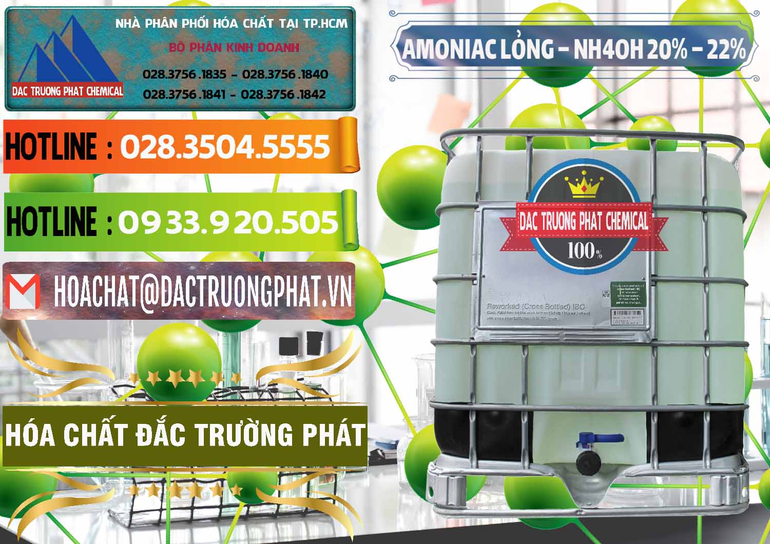 Cty cung cấp - bán Amoniac Lỏng – NH4OH 20% – 22% Việt Nam - 0185 - Cty chuyên kinh doanh - bán hóa chất tại TP.HCM - cungcaphoachat.com.vn