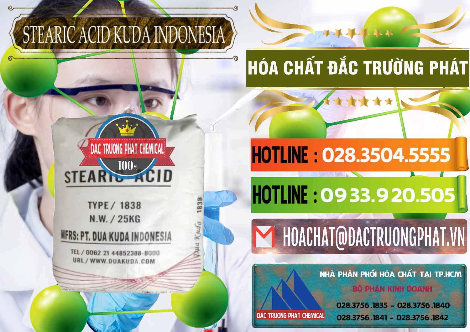 Cty bán - phân phối Axit Stearic - Stearic Acid Dua Kuda Indonesia - 0388 - Công ty kinh doanh và phân phối hóa chất tại TP.HCM - cungcaphoachat.com.vn