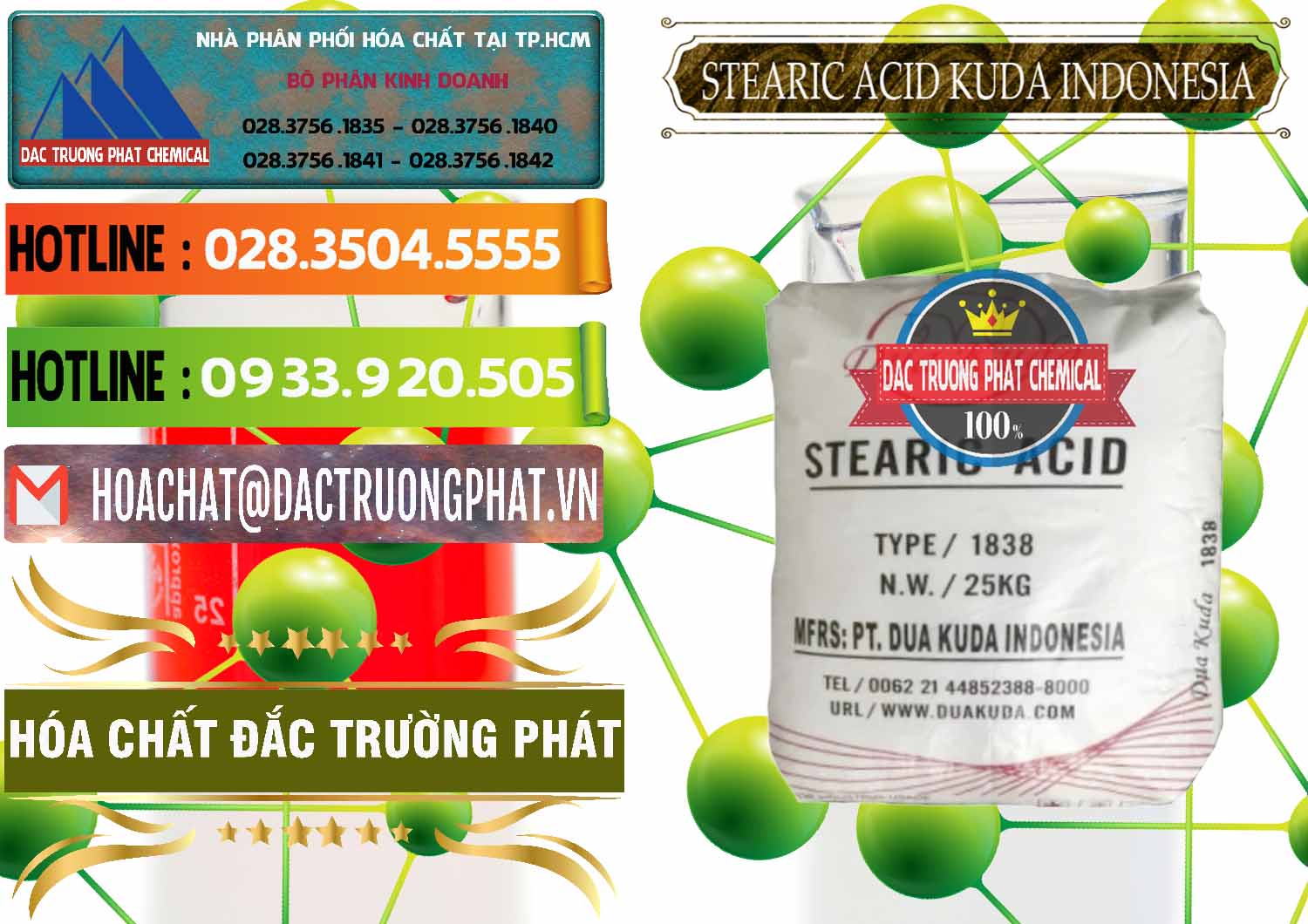 Nhập khẩu _ bán Axit Stearic - Stearic Acid Dua Kuda Indonesia - 0388 - Nơi phân phối ( cung cấp ) hóa chất tại TP.HCM - cungcaphoachat.com.vn