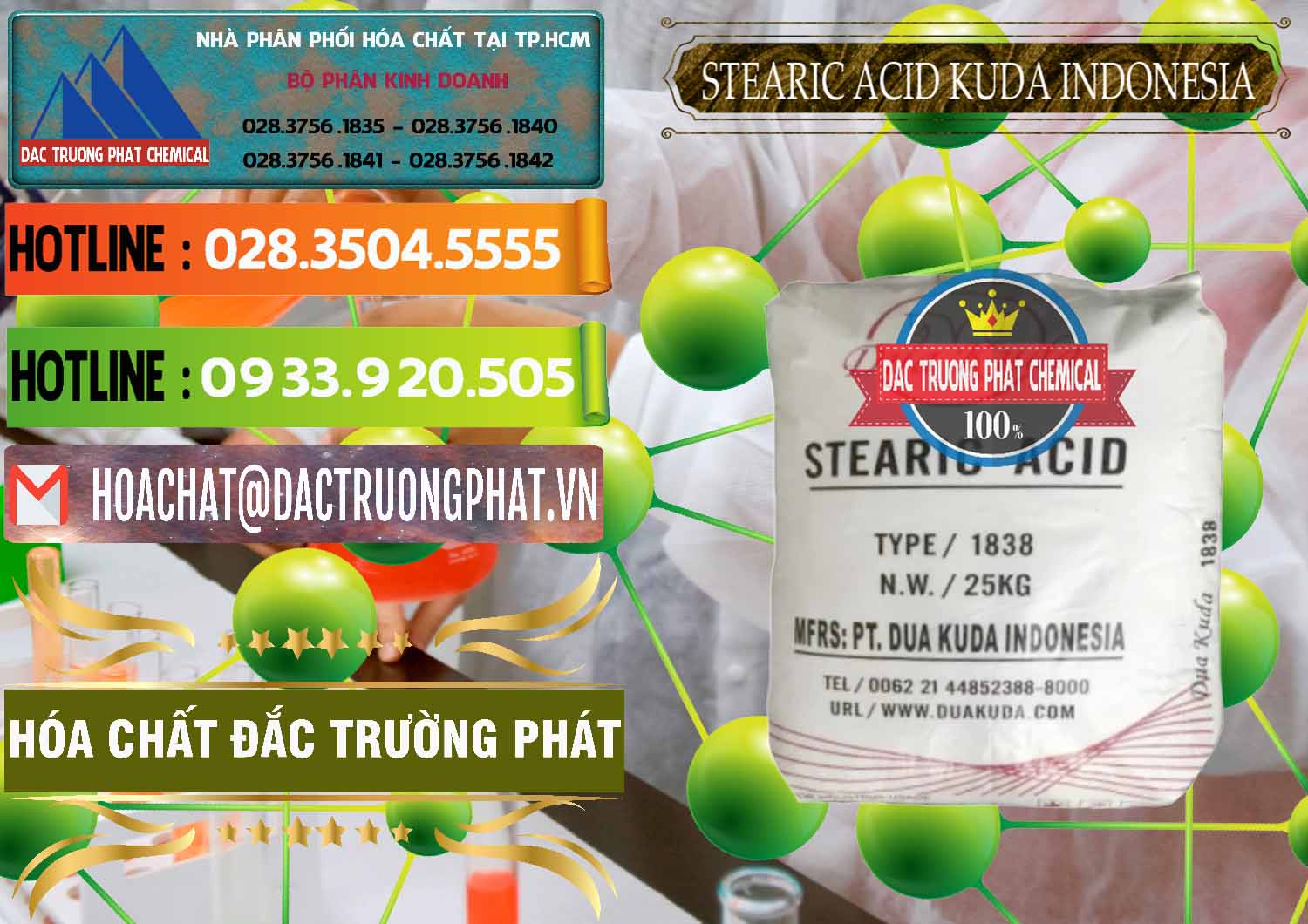 Công ty chuyên bán & phân phối Axit Stearic - Stearic Acid Dua Kuda Indonesia - 0388 - Nơi nhập khẩu _ phân phối hóa chất tại TP.HCM - cungcaphoachat.com.vn