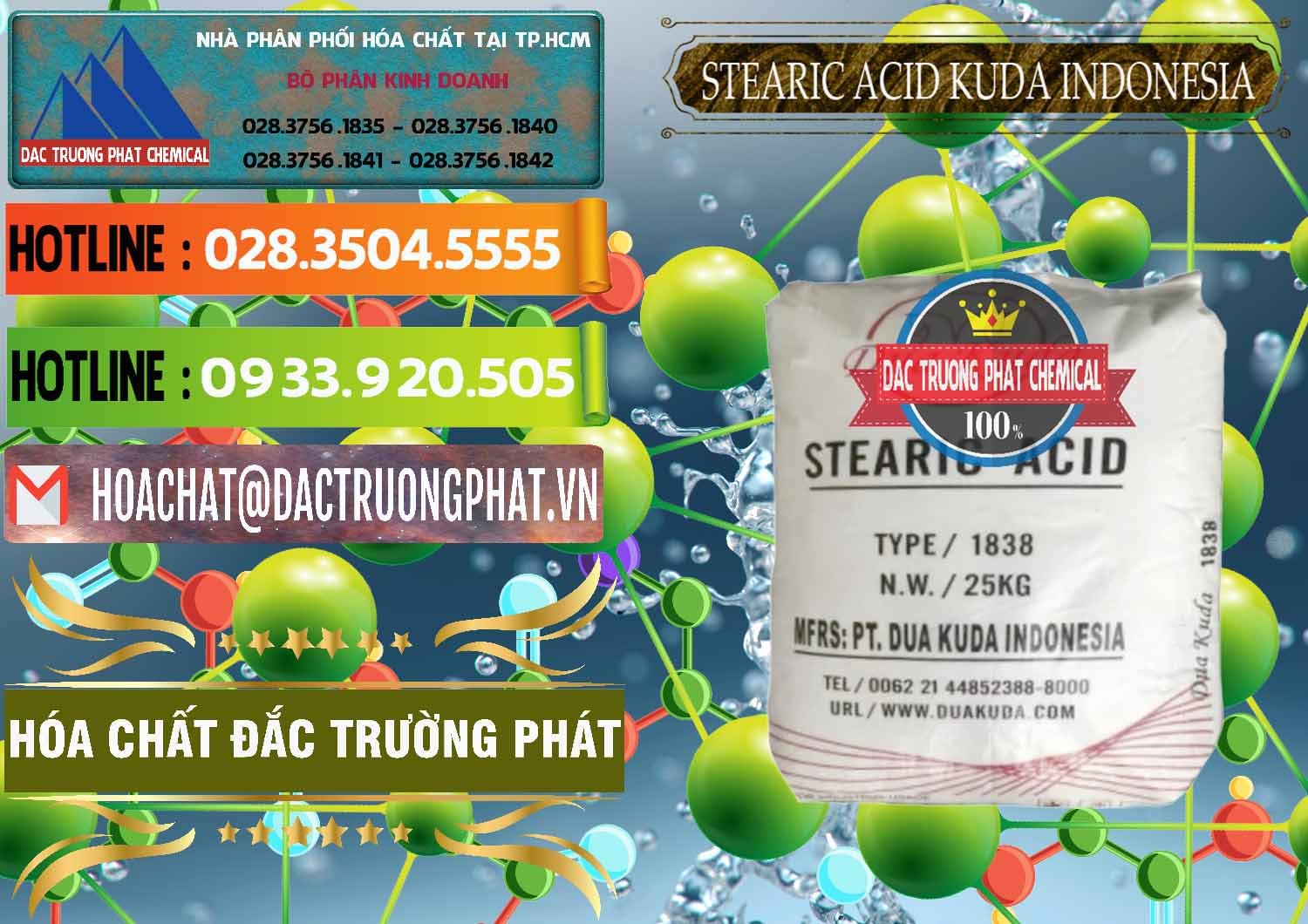 Cung ứng & bán Axit Stearic - Stearic Acid Dua Kuda Indonesia - 0388 - Đơn vị chuyên nhập khẩu - cung cấp hóa chất tại TP.HCM - cungcaphoachat.com.vn
