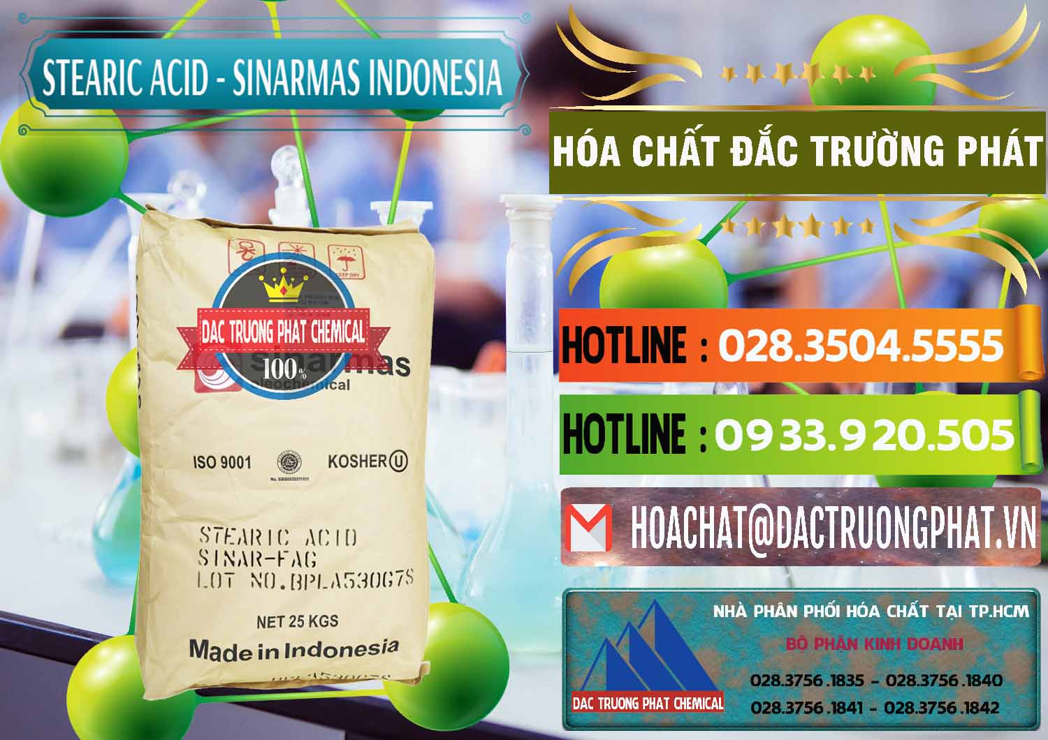 Chuyên kinh doanh và bán Axit Stearic - Stearic Acid Sinarmas Indonesia - 0389 - Chuyên phân phối ( bán ) hóa chất tại TP.HCM - cungcaphoachat.com.vn