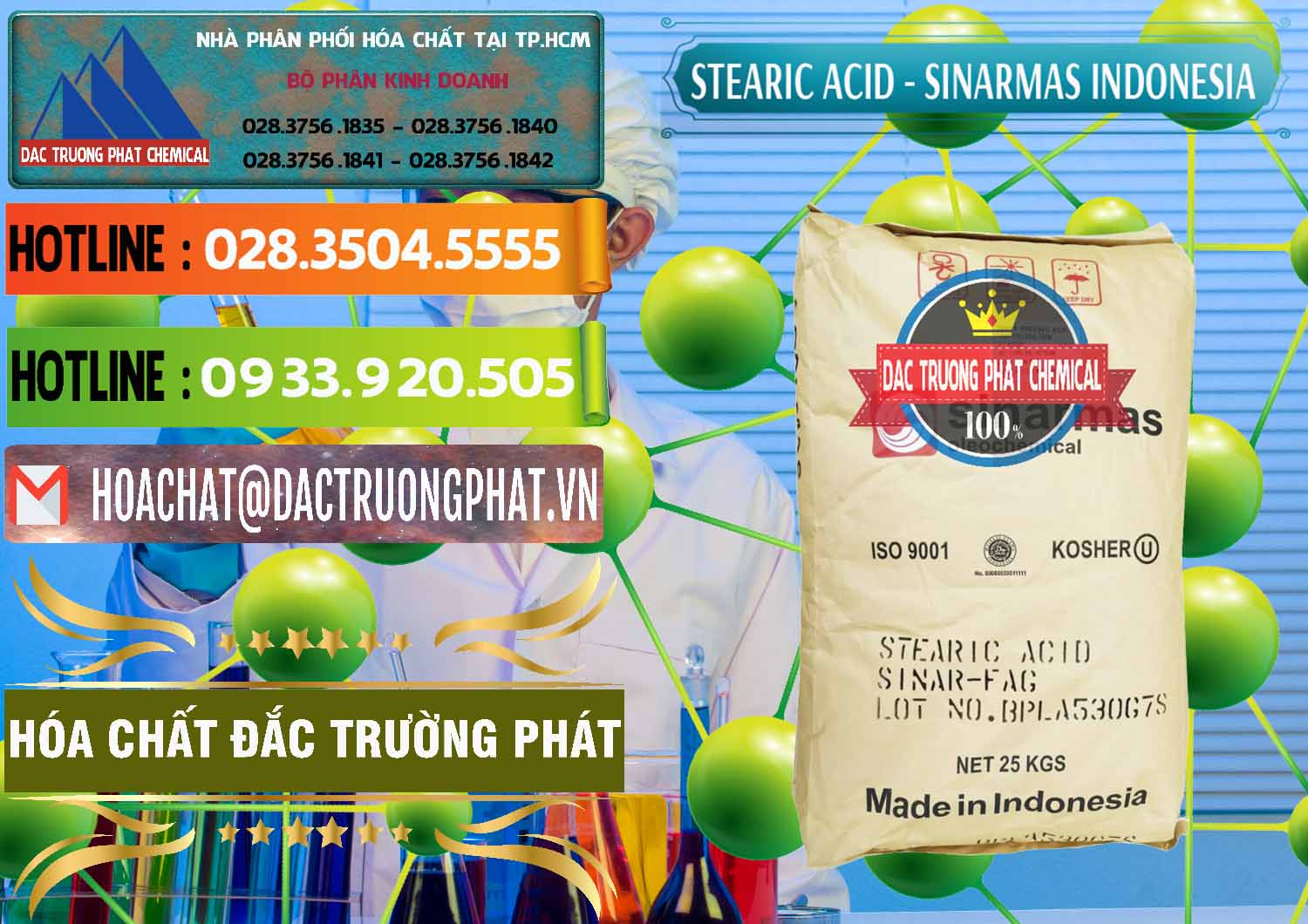 Đơn vị chuyên bán - phân phối Axit Stearic - Stearic Acid Sinarmas Indonesia - 0389 - Cty chuyên bán _ cung cấp hóa chất tại TP.HCM - cungcaphoachat.com.vn
