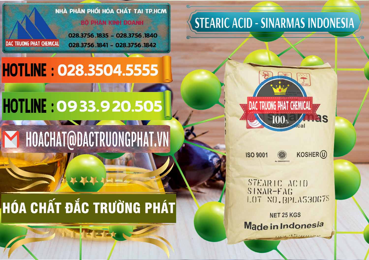 Cty chuyên bán - phân phối Axit Stearic - Stearic Acid Sinarmas Indonesia - 0389 - Cty chuyên bán _ cung cấp hóa chất tại TP.HCM - cungcaphoachat.com.vn