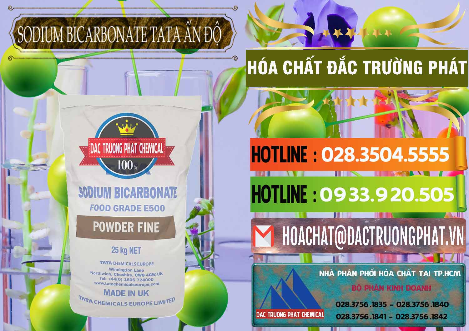 Kinh doanh - bán Sodium Bicarbonate – Bicar NaHCO3 E500 Thực Phẩm Food Grade Tata Ấn Độ India - 0261 - Đơn vị bán ( cung cấp ) hóa chất tại TP.HCM - cungcaphoachat.com.vn