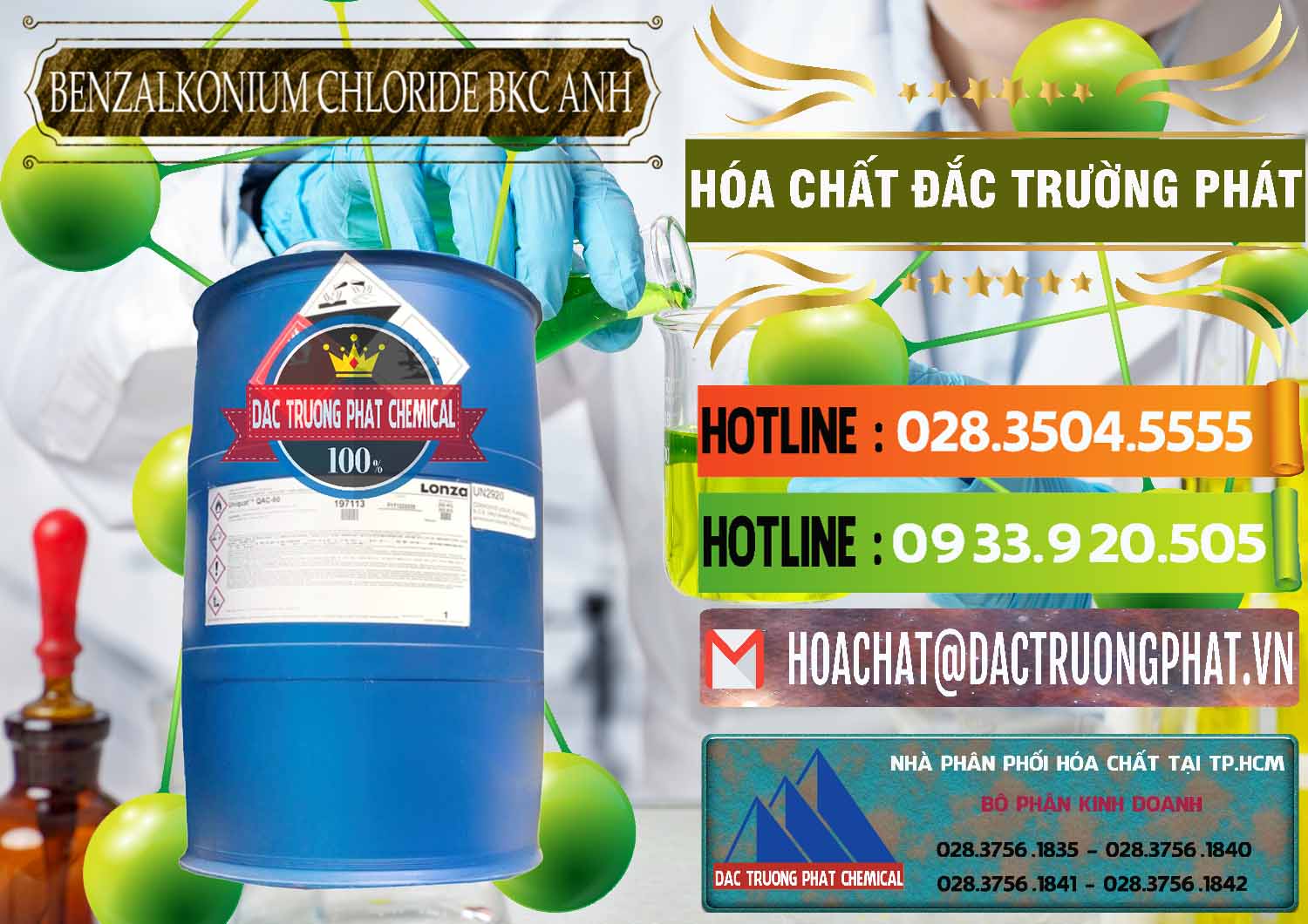 Chuyên cung cấp & bán BKC - Benzalkonium Chloride 80% Anh Quốc Uk Kingdoms - 0457 - Chuyên nhập khẩu & cung cấp hóa chất tại TP.HCM - cungcaphoachat.com.vn