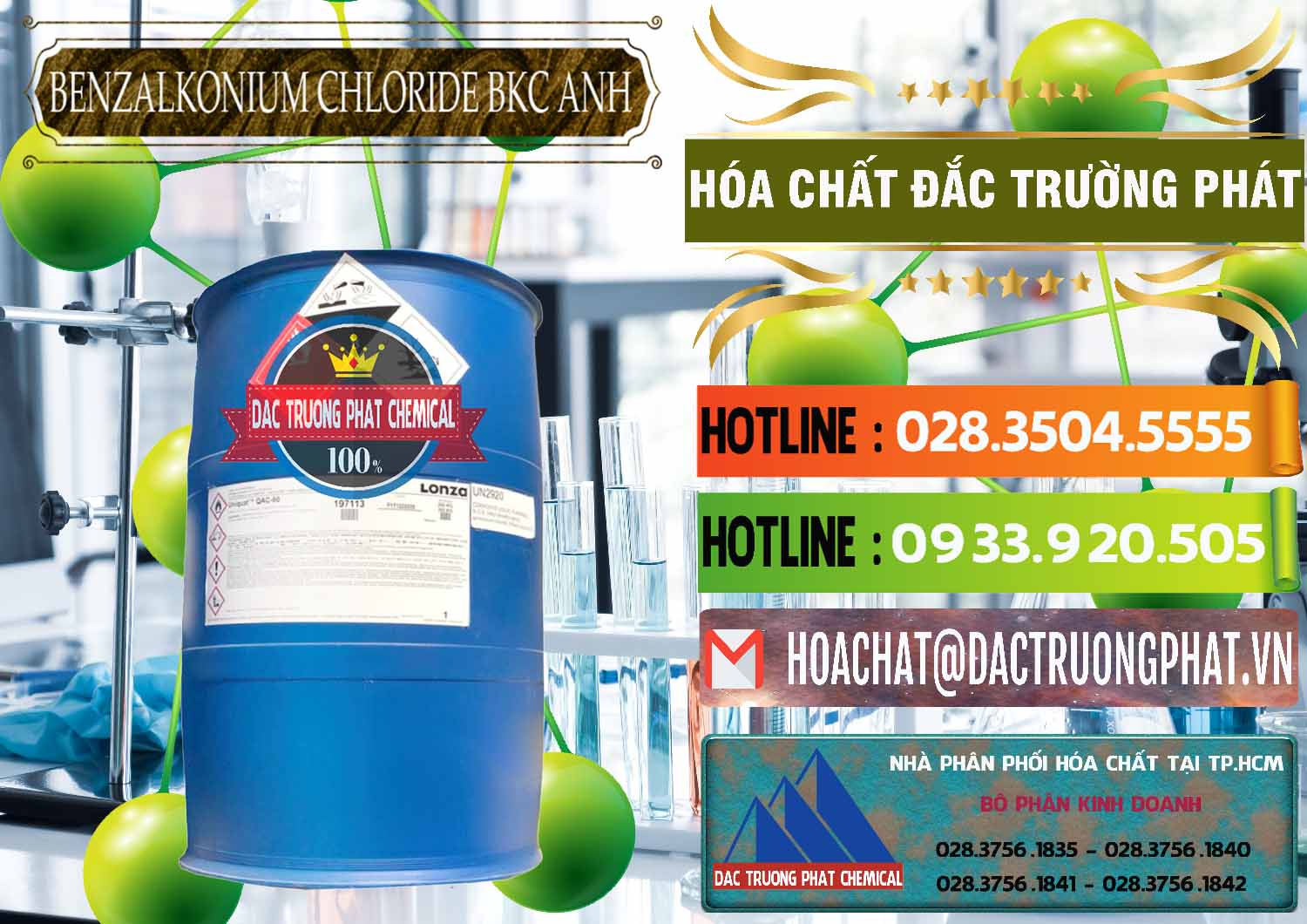 Cty phân phối _ bán BKC - Benzalkonium Chloride 80% Anh Quốc Uk Kingdoms - 0457 - Cty chuyên cung cấp và nhập khẩu hóa chất tại TP.HCM - cungcaphoachat.com.vn