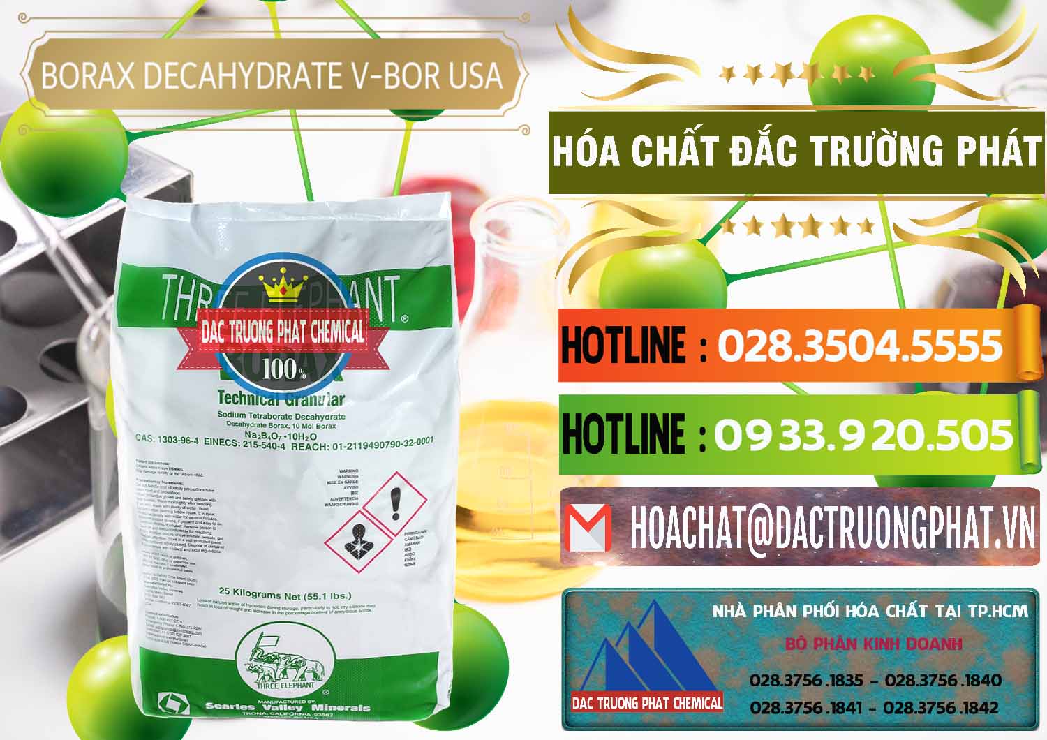 Nhà phân phối - bán Borax Decahydrate NA2B4O7.10H2O Mỹ V-Bor Usa - 0032 - Chuyên cung cấp ( nhập khẩu ) hóa chất tại TP.HCM - cungcaphoachat.com.vn