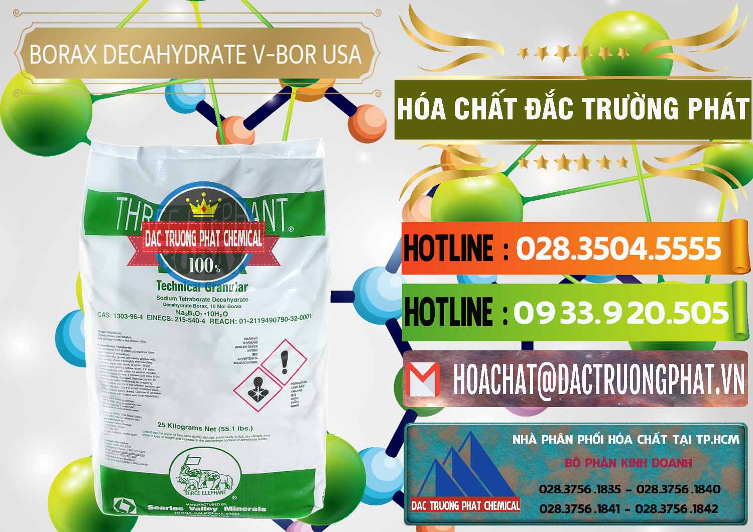 Cty chuyên bán ( phân phối ) Borax Decahydrate NA2B4O7.10H2O Mỹ V-Bor Usa - 0032 - Chuyên cung cấp ( bán ) hóa chất tại TP.HCM - cungcaphoachat.com.vn
