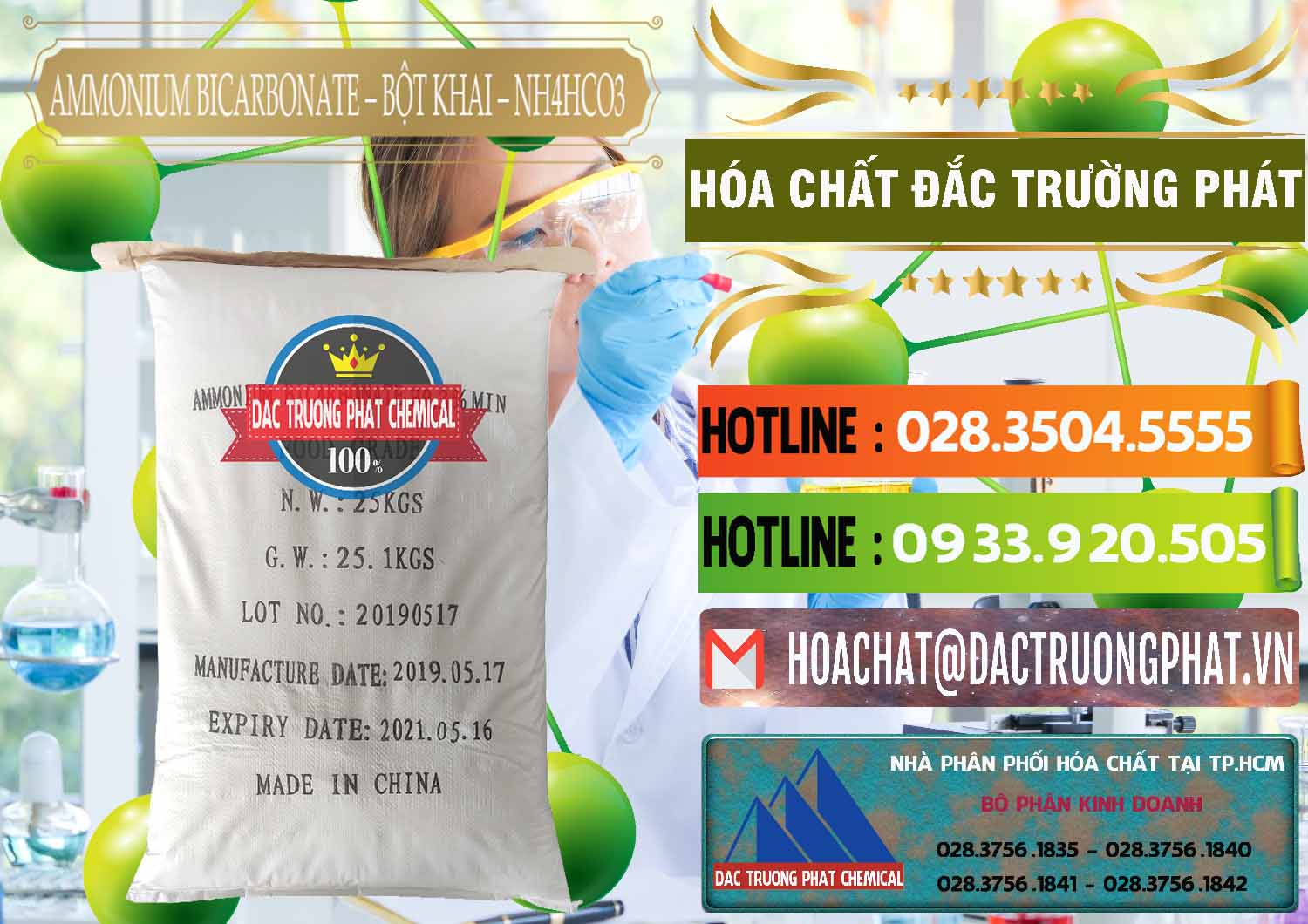 Công ty chuyên nhập khẩu _ bán Ammonium Bicarbonate - Bột Khai Food Grade Trung Quốc China - 0018 - Đơn vị nhập khẩu và cung cấp hóa chất tại TP.HCM - cungcaphoachat.com.vn