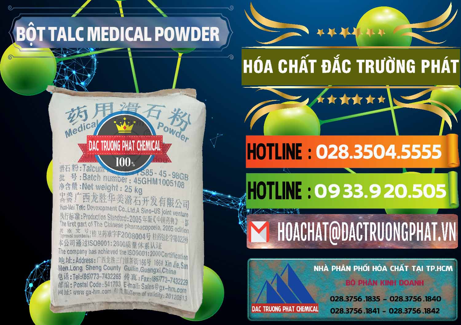Chuyên bán _ cung ứng Bột Talc Medical Powder Trung Quốc China - 0036 - Cty chuyên phân phối - kinh doanh hóa chất tại TP.HCM - cungcaphoachat.com.vn