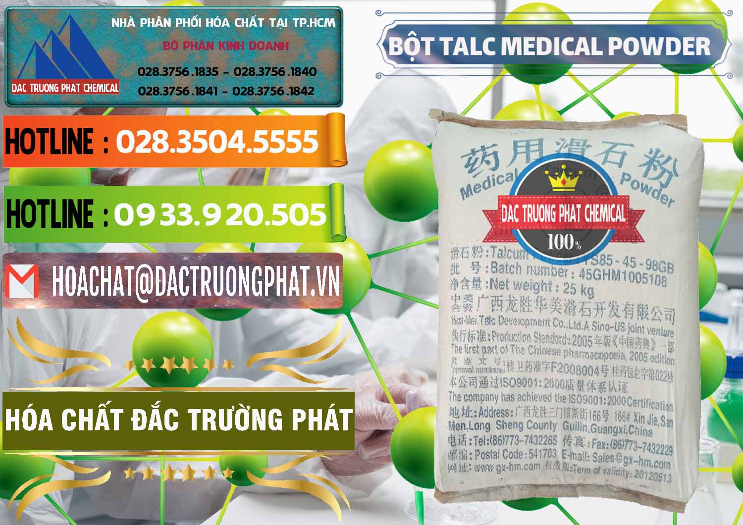 Cty phân phối ( bán ) Bột Talc Medical Powder Trung Quốc China - 0036 - Nơi chuyên bán và phân phối hóa chất tại TP.HCM - cungcaphoachat.com.vn