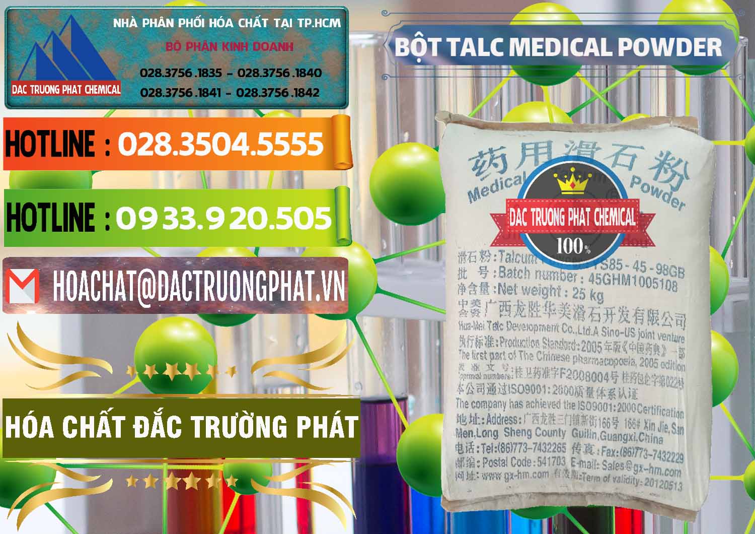 Cty kinh doanh ( bán ) Bột Talc Medical Powder Trung Quốc China - 0036 - Công ty chuyên kinh doanh ( phân phối ) hóa chất tại TP.HCM - cungcaphoachat.com.vn