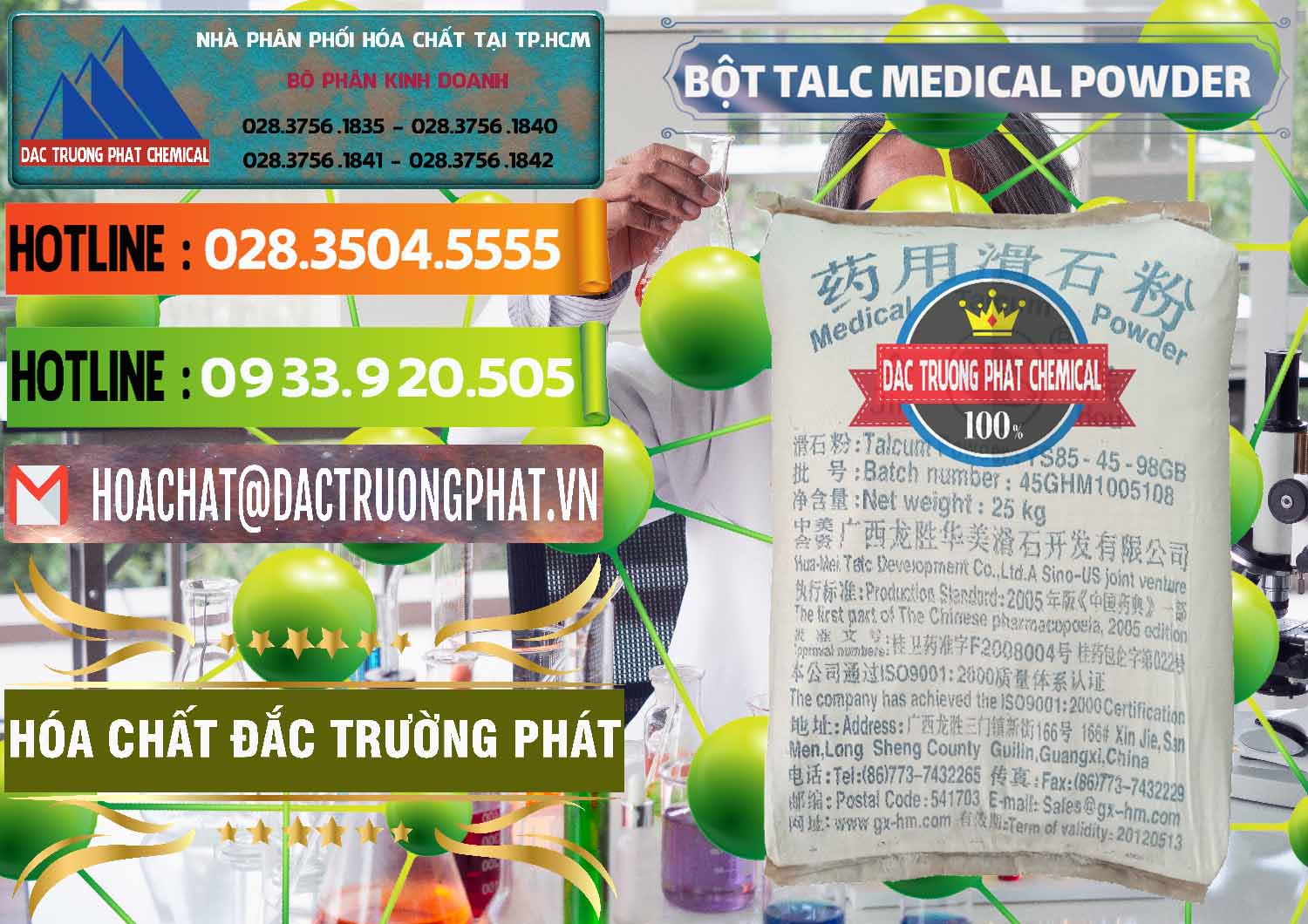 Công ty chuyên cung ứng & bán Bột Talc Medical Powder Trung Quốc China - 0036 - Công ty chuyên kinh doanh ( cung cấp ) hóa chất tại TP.HCM - cungcaphoachat.com.vn