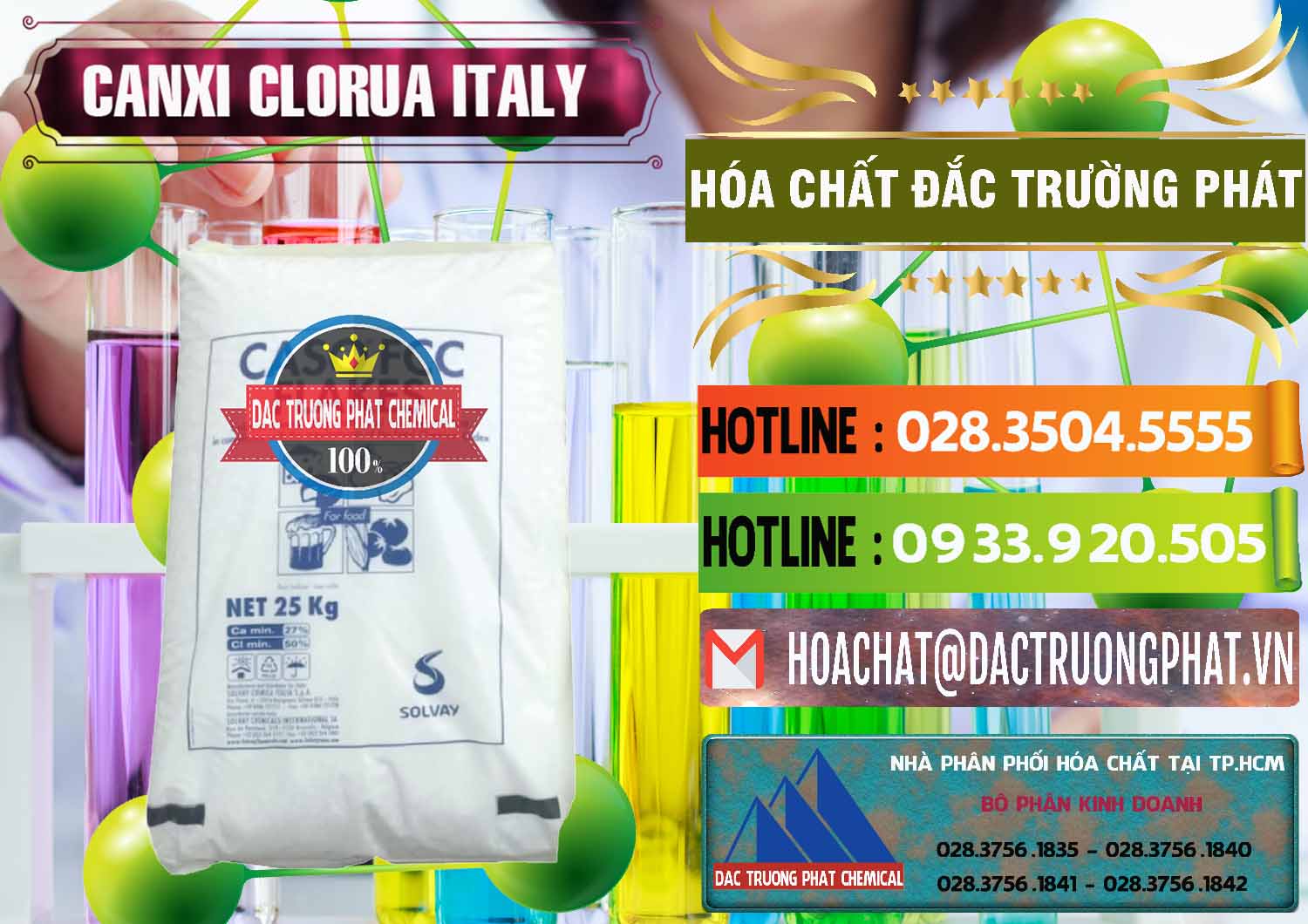 Cty chuyên kinh doanh và bán CaCl2 – Canxi Clorua Food Grade Ý Italy - 0435 - Nơi phân phối - cung cấp hóa chất tại TP.HCM - cungcaphoachat.com.vn