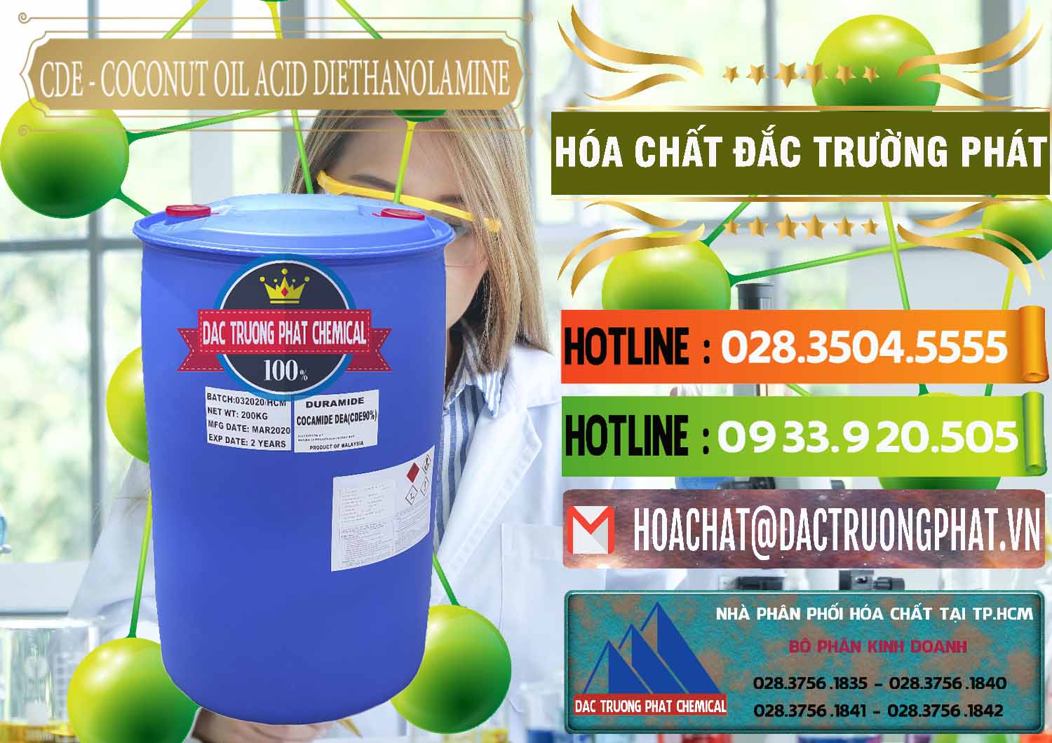 Nơi chuyên bán ( cung cấp ) CDE - Coconut Oil Acid Diethanolamine Mã Lai Malaysia - 0311 - Cty chuyên phân phối _ nhập khẩu hóa chất tại TP.HCM - cungcaphoachat.com.vn