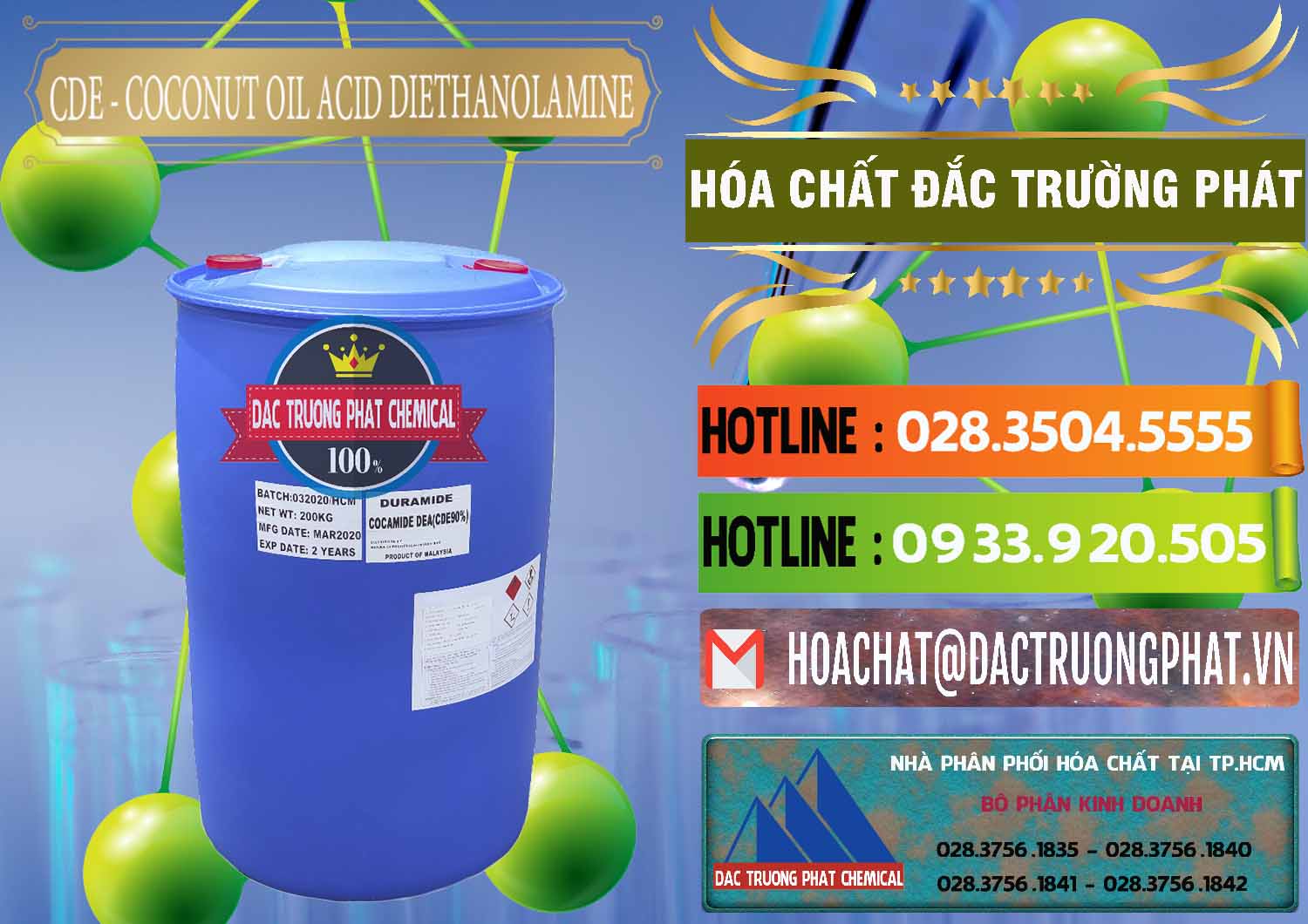 Nhà cung cấp & bán CDE - Coconut Oil Acid Diethanolamine Mã Lai Malaysia - 0311 - Nơi chuyên bán - phân phối hóa chất tại TP.HCM - cungcaphoachat.com.vn
