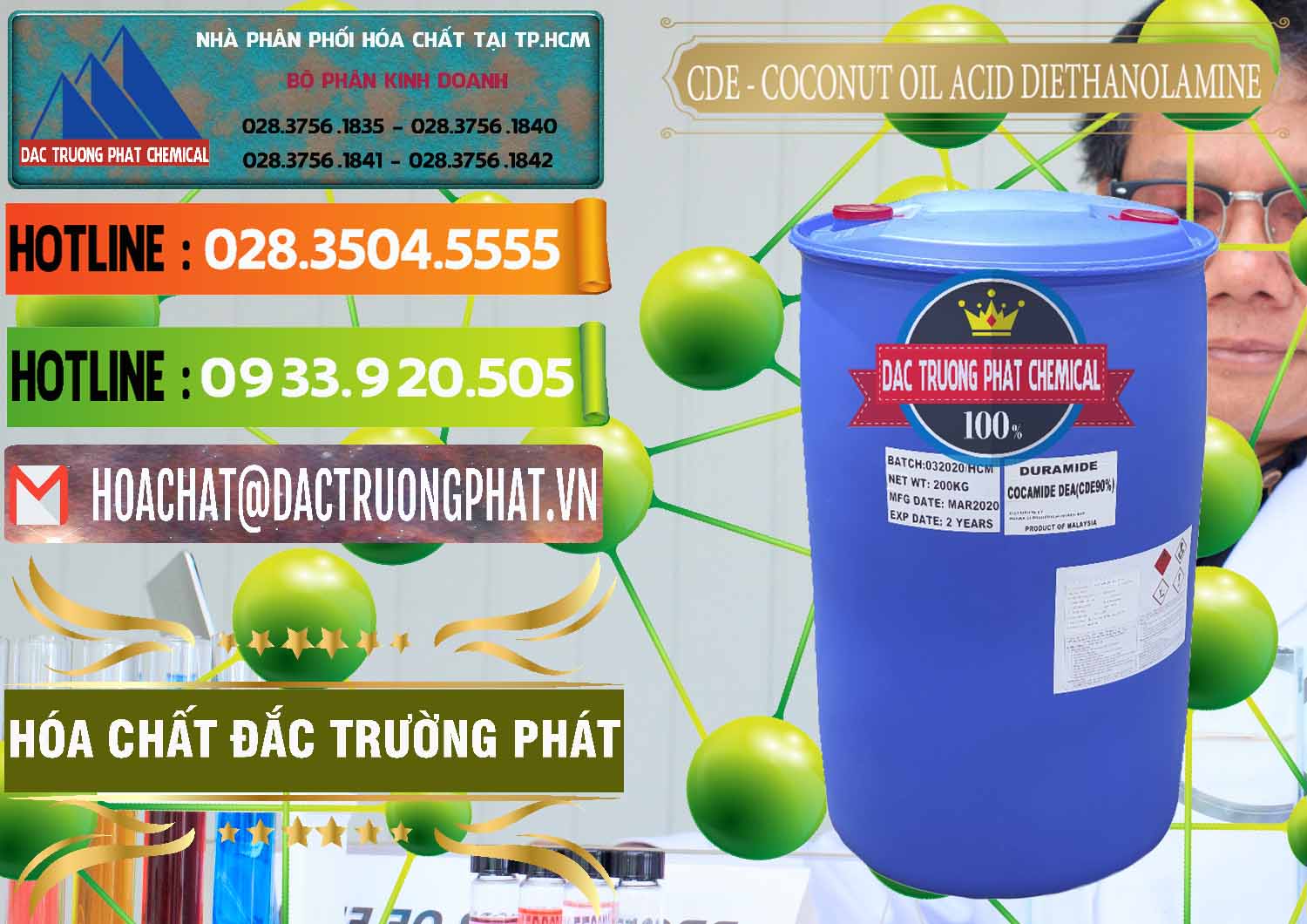 Chuyên cung ứng & bán CDE - Coconut Oil Acid Diethanolamine Mã Lai Malaysia - 0311 - Cty chuyên phân phối & cung ứng hóa chất tại TP.HCM - cungcaphoachat.com.vn