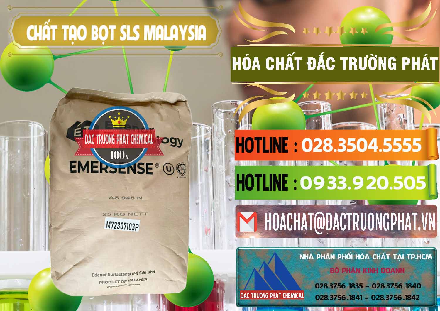 Nơi chuyên cung ứng & bán Chất Tạo Bọt SLS Emersense Mã Lai Malaysia - 0381 - Chuyên phân phối ( cung ứng ) hóa chất tại TP.HCM - cungcaphoachat.com.vn