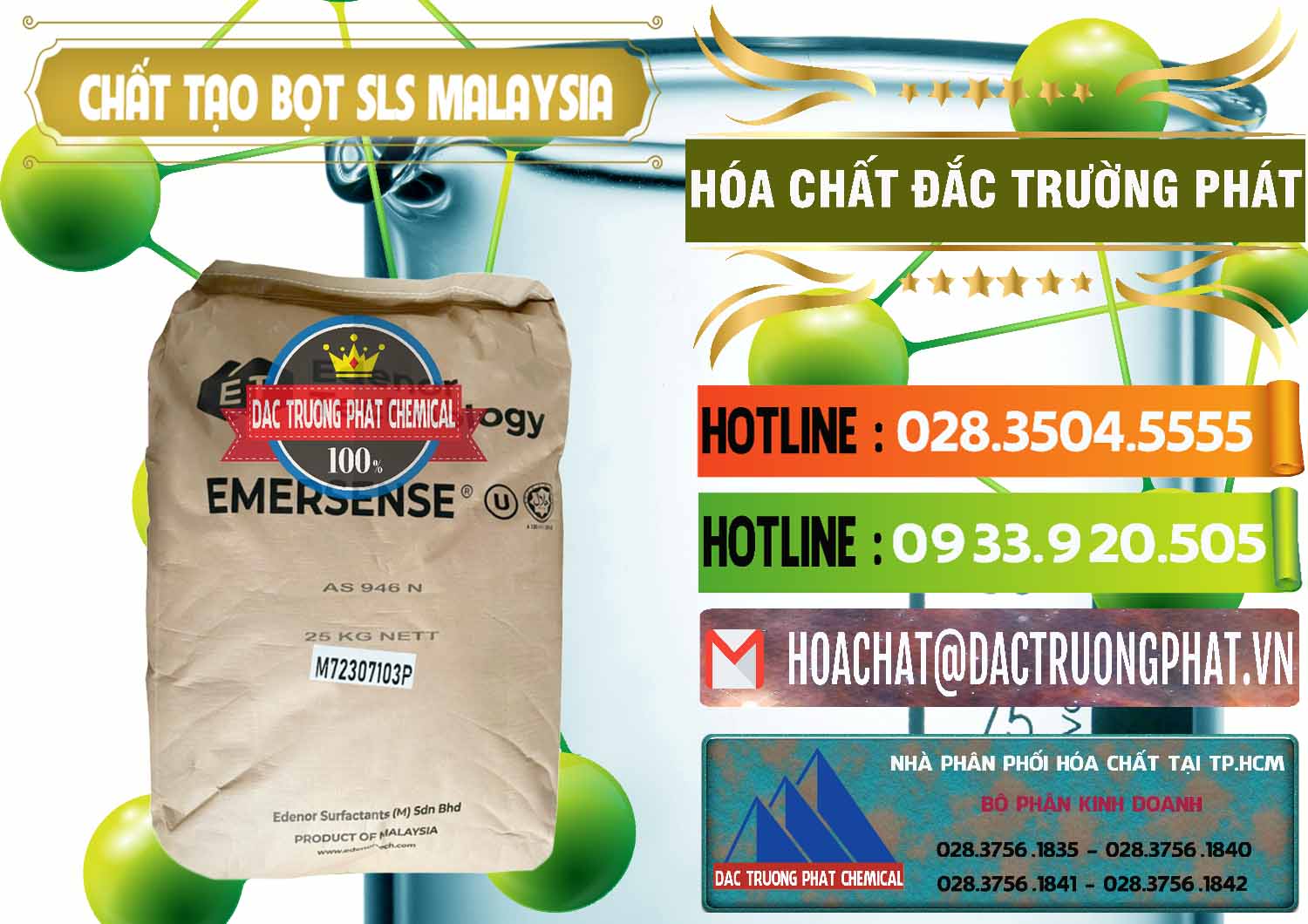 Công ty cung cấp - bán Chất Tạo Bọt SLS Emersense Mã Lai Malaysia - 0381 - Cty chuyên cung cấp và nhập khẩu hóa chất tại TP.HCM - cungcaphoachat.com.vn