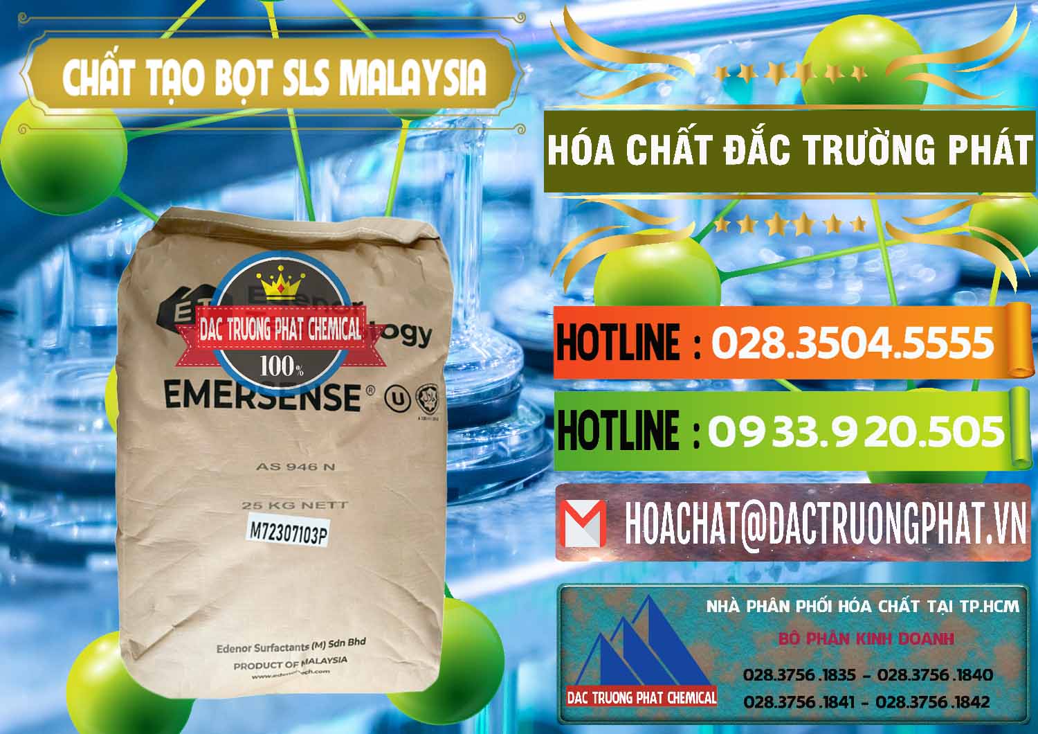 Nơi chuyên bán & cung cấp Chất Tạo Bọt SLS Emersense Mã Lai Malaysia - 0381 - Công ty phân phối ( cung ứng ) hóa chất tại TP.HCM - cungcaphoachat.com.vn